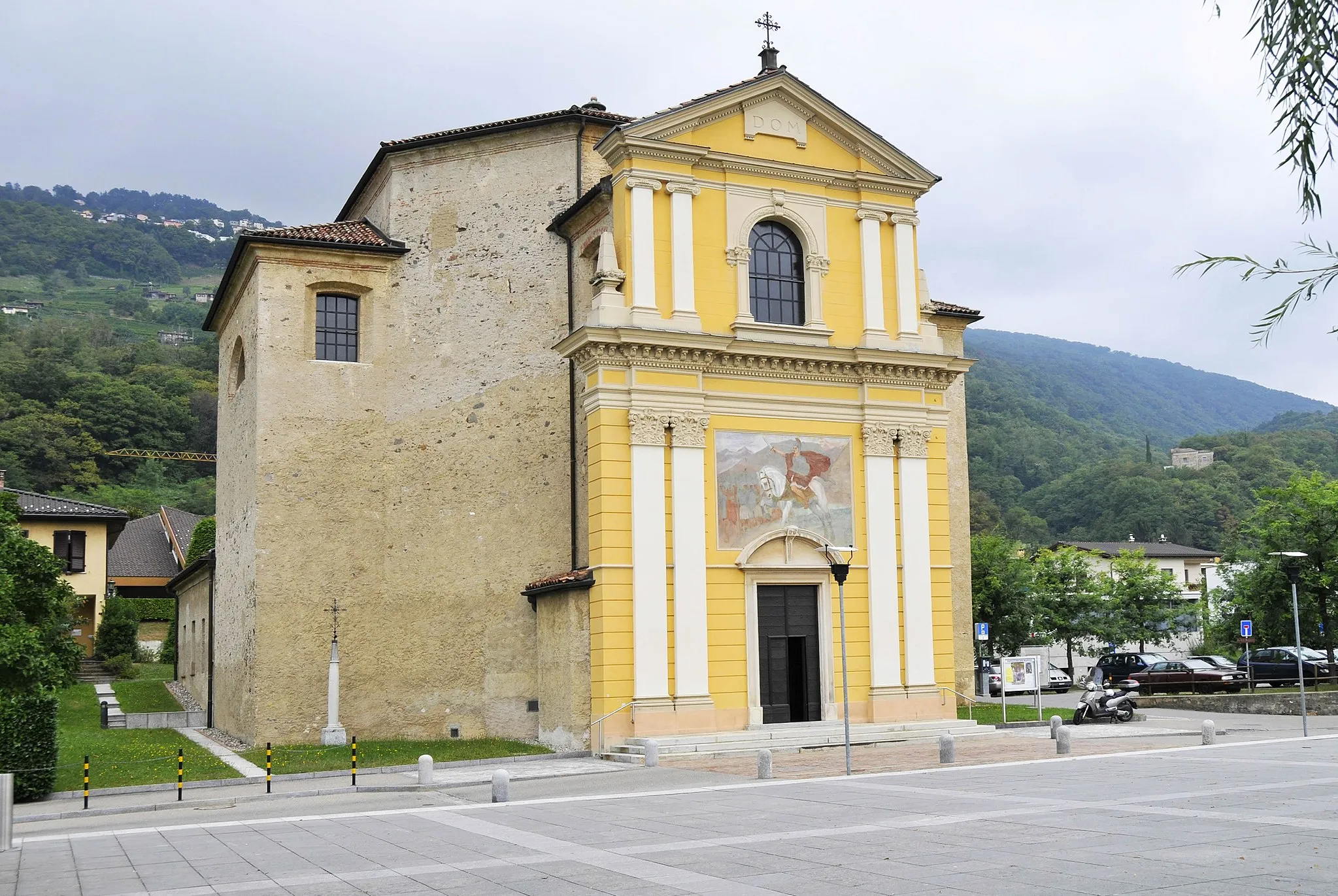 Photo showing: Chiesa di San Maurizio a Bioggio - Facciata