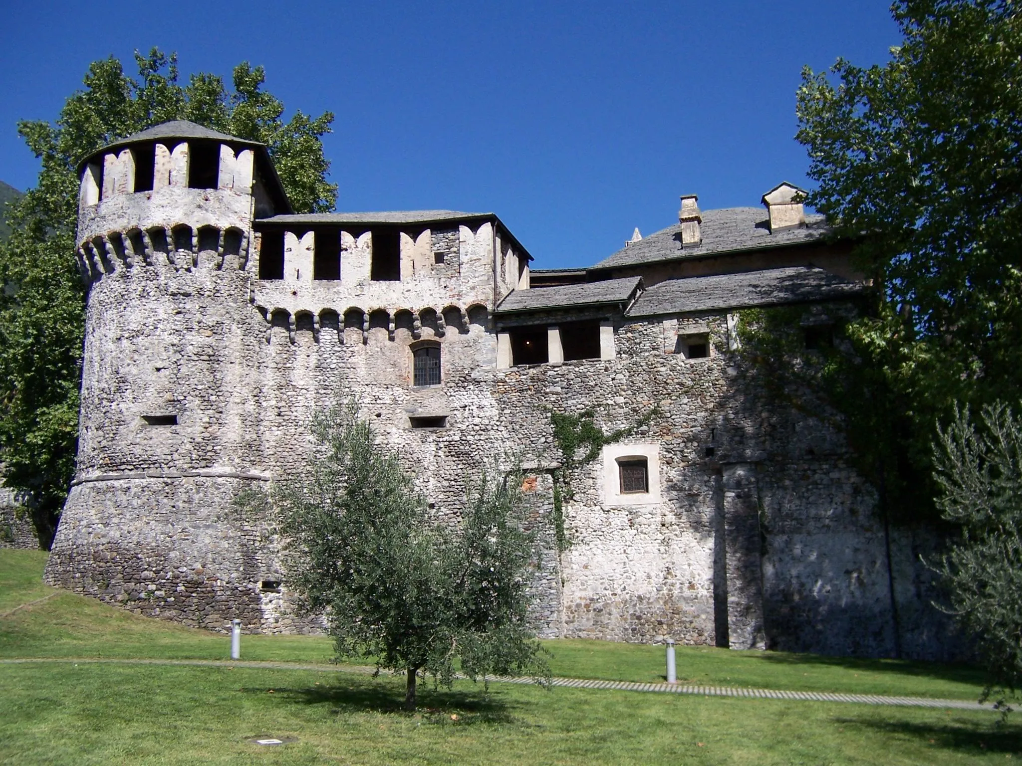 Photo showing: Castello Visconteo (von Westen) in Locarno (Kanton Tessin / Ticino, Schweiz)