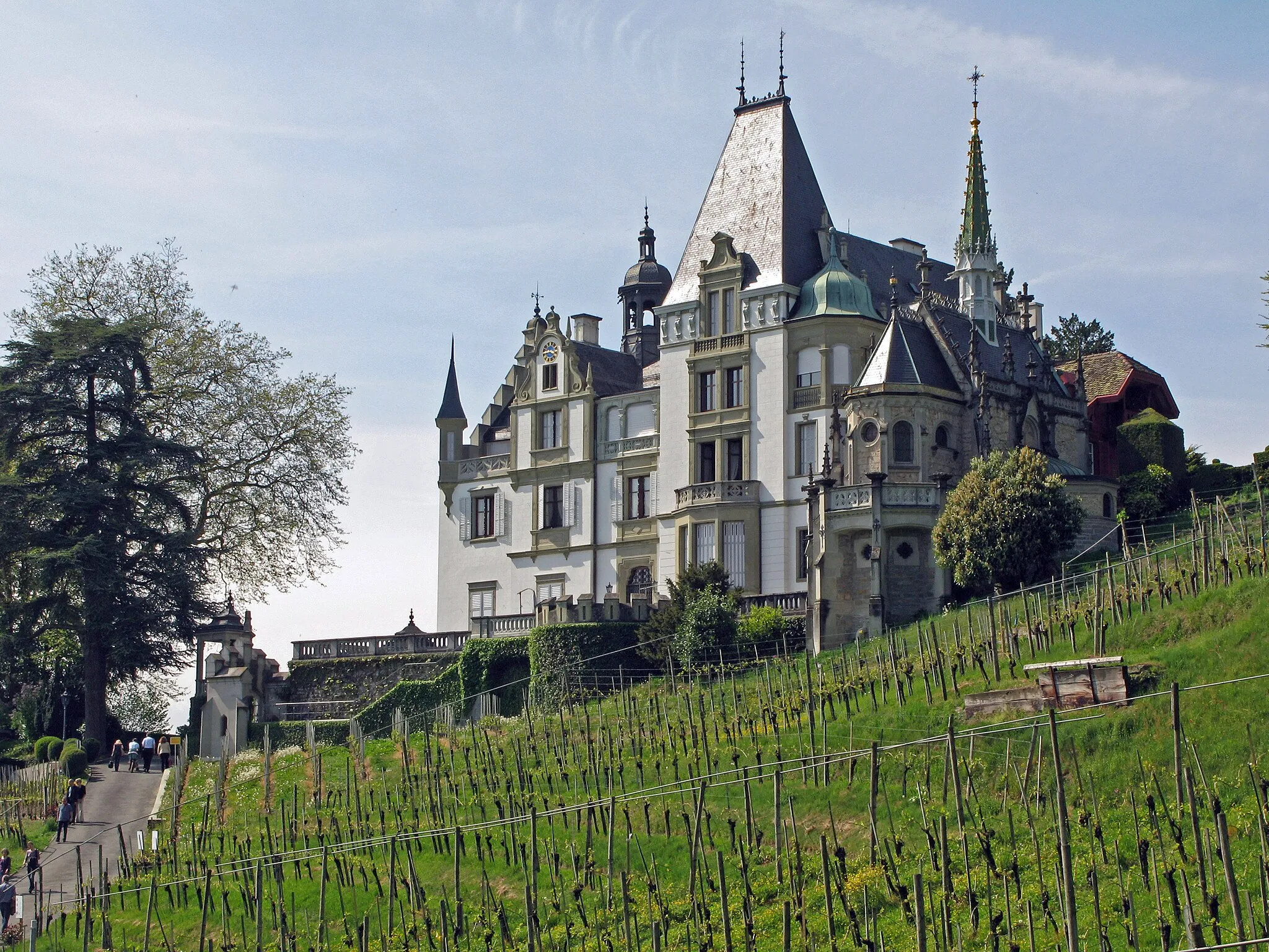 Photo showing: The Meggenhorn Castle, located on the shores of Lake Lucerne.