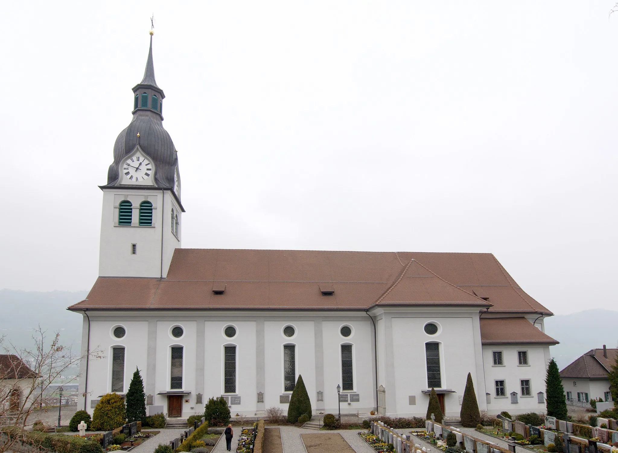 Photo showing: Catholic parish church of St. Martin in Buochs