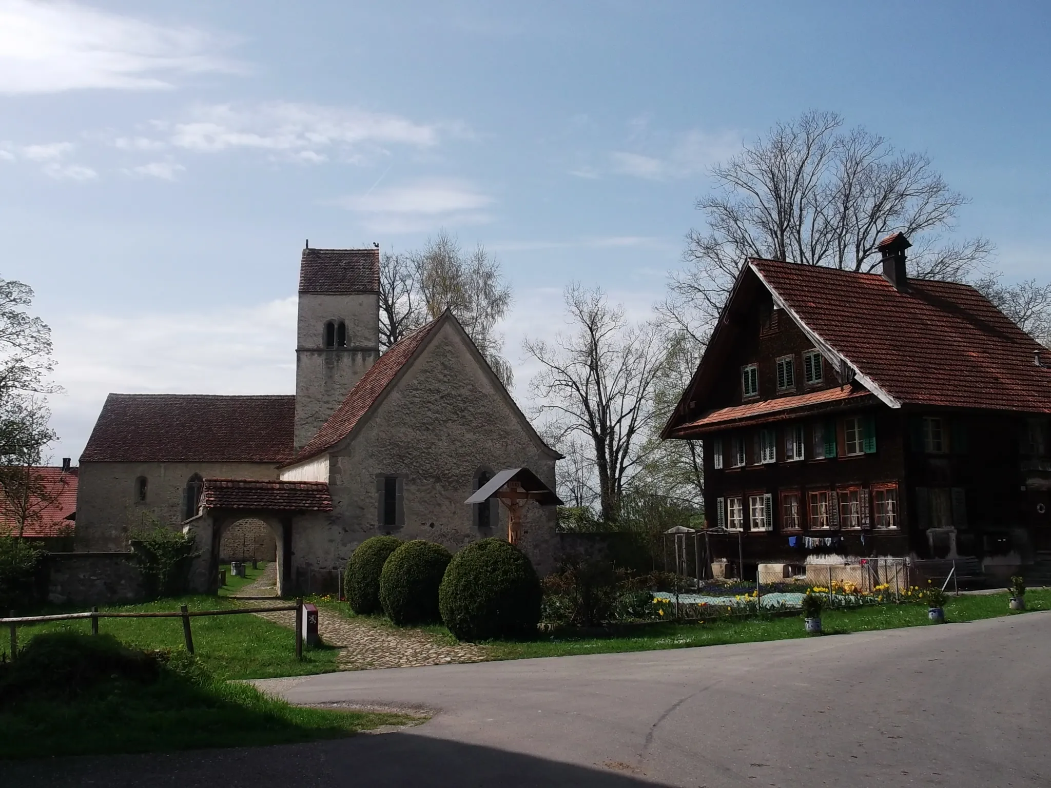 Photo showing: Ancient church St. Martin in Kirchbühl , Sempach (Kanton Luzern, Switzerland)