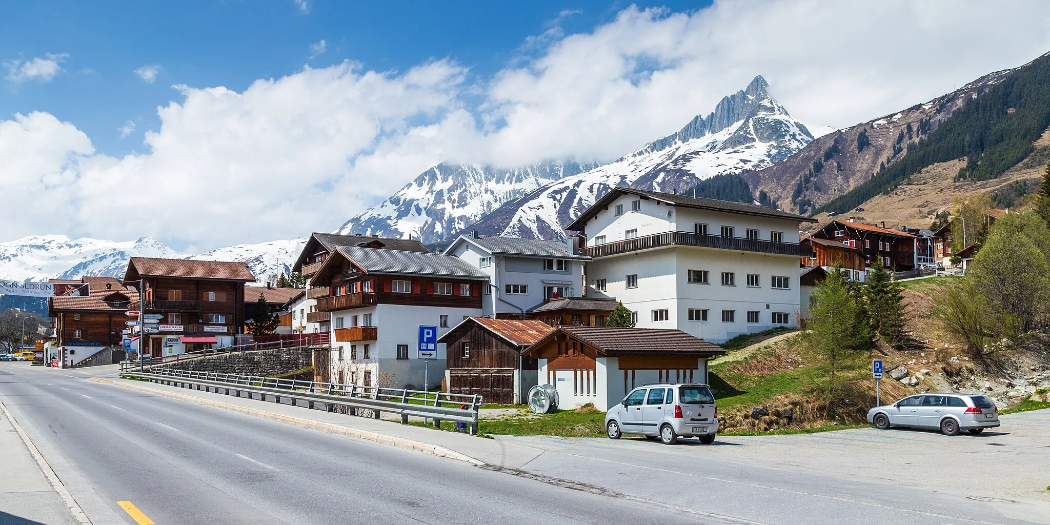 Photo showing: Via Alpsu in Sedrun, Kanton Graubünden.