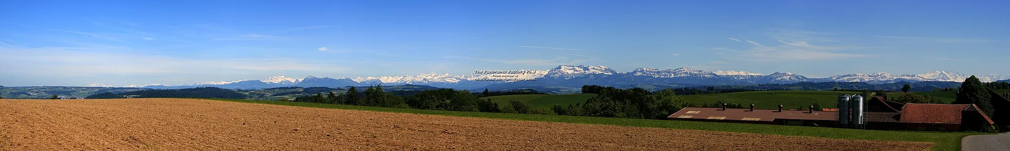 Photo showing: Alpenpanorama in Ohmstal LU, Schweiz