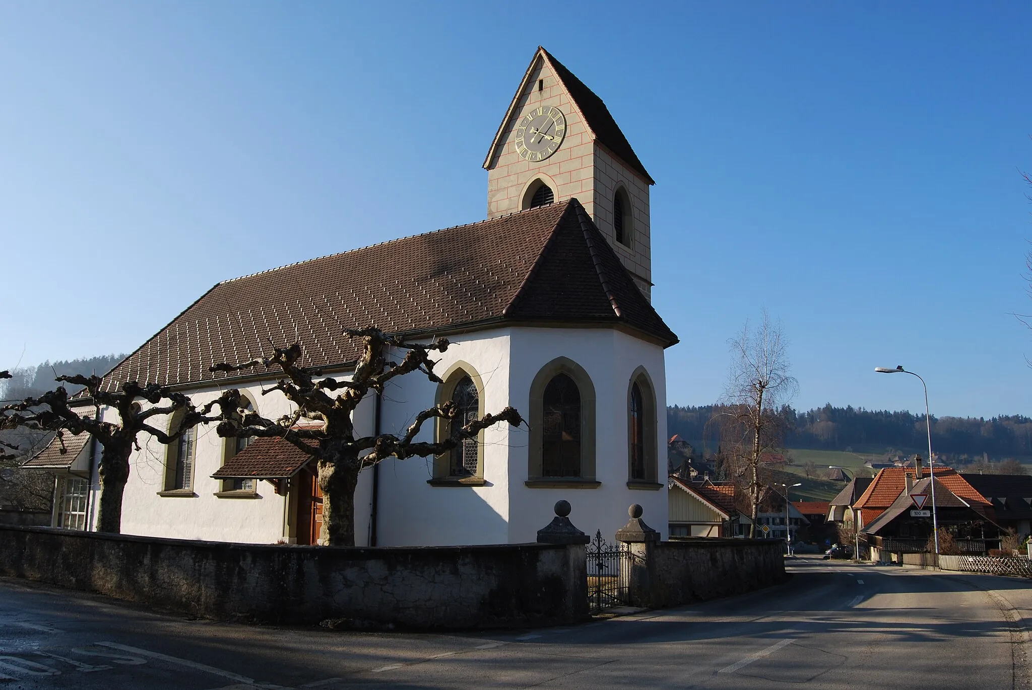 Photo showing: Protestant Church of Ursenbach, canton of Bern, Switzerland