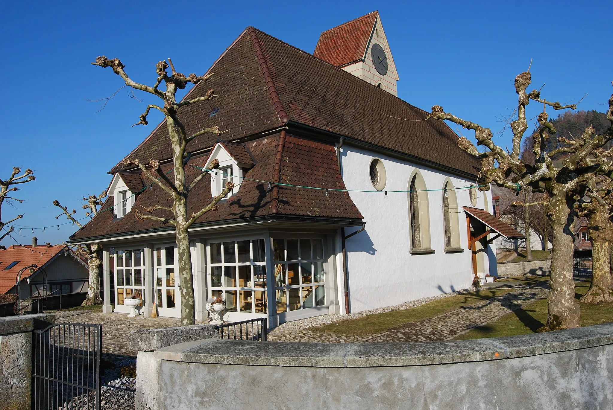 Photo showing: Protestant Church of Ursenbach, canton of Bern, Switzerland