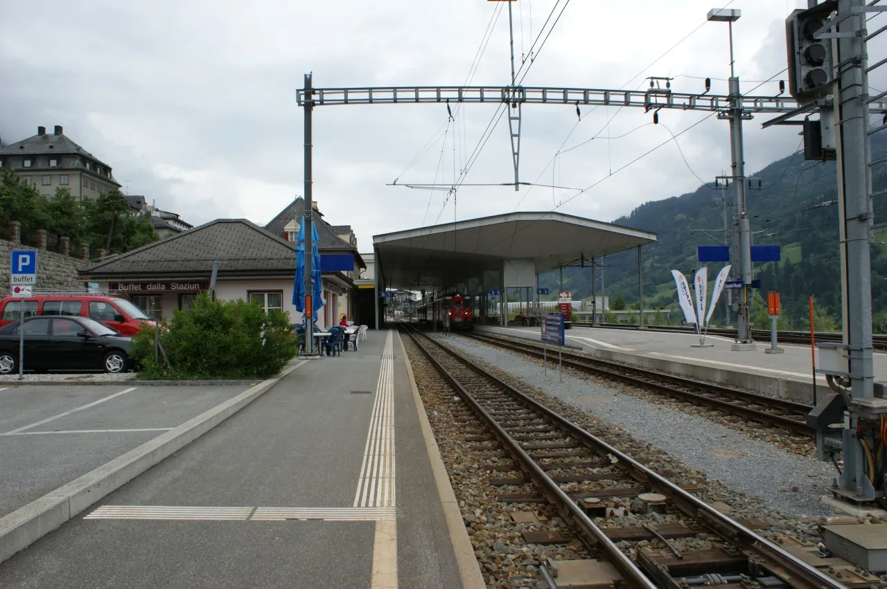 Photo showing: Bahnhof Disentis