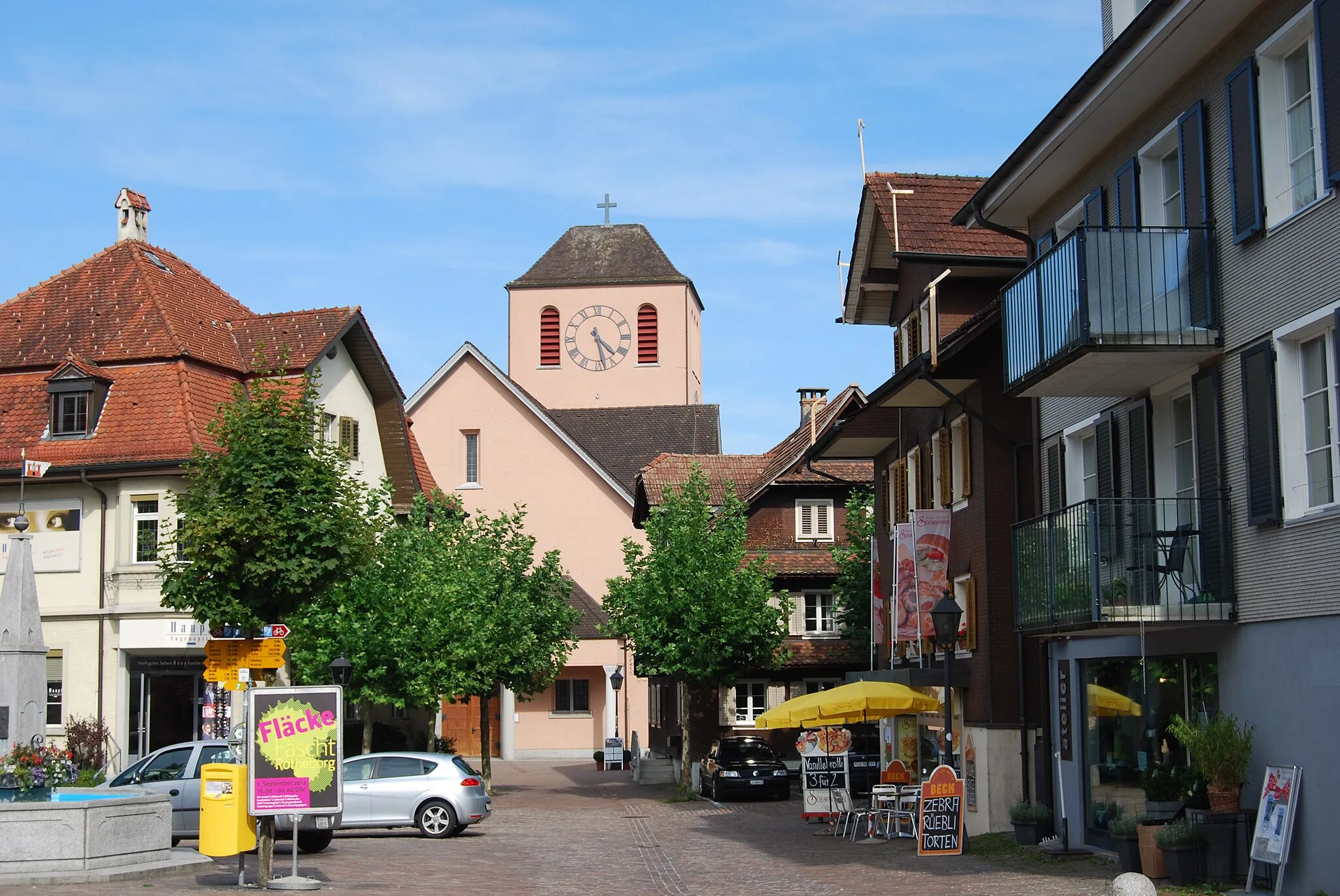 Photo showing: Church of Rothenburg, canton of Lucerne, Switzerland