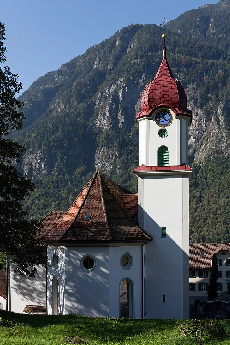 Photo showing: Katholische Kirche St. Albin in Silenen (UR)