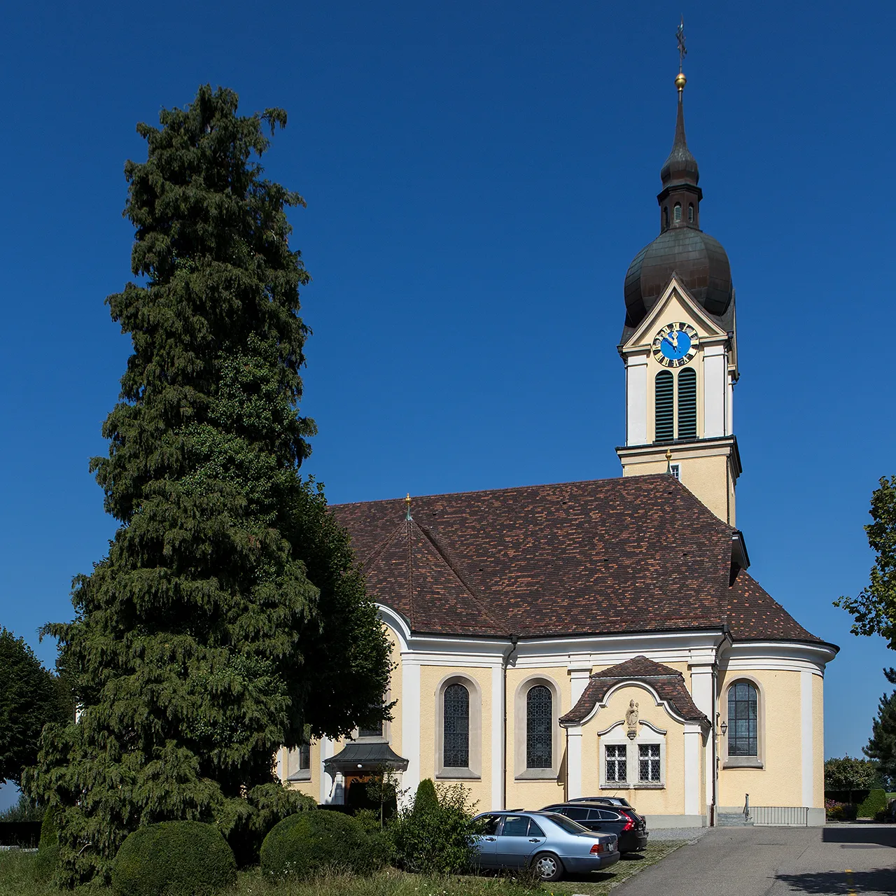 Photo showing: "Neue" Pfarrkirche St. Ulrich in Mettmenschongau (LU)