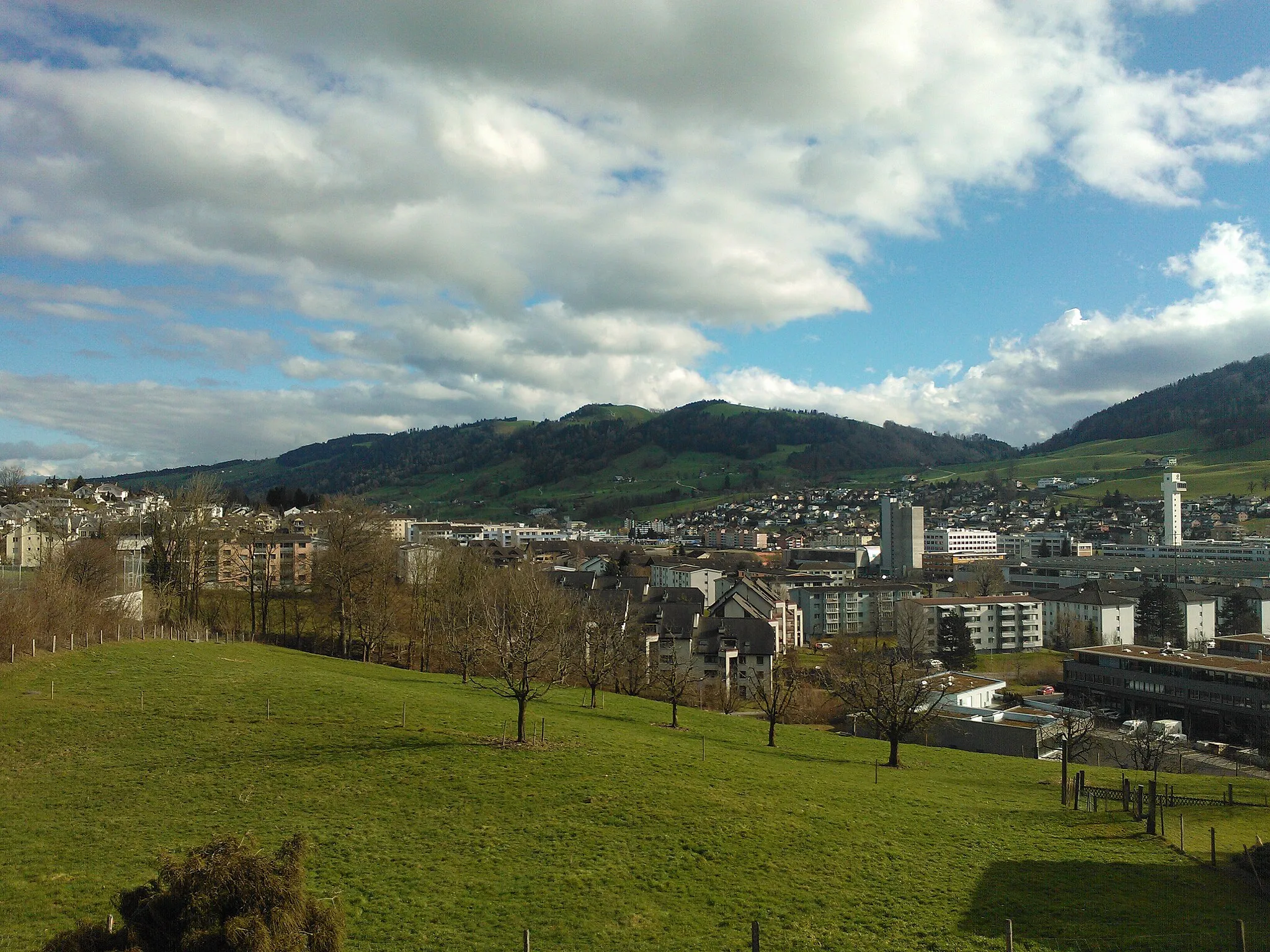 Photo showing: Sicht auf Buchrain, Ebikon, Dierikon und Root
(Aufnahme aus Buchrain)