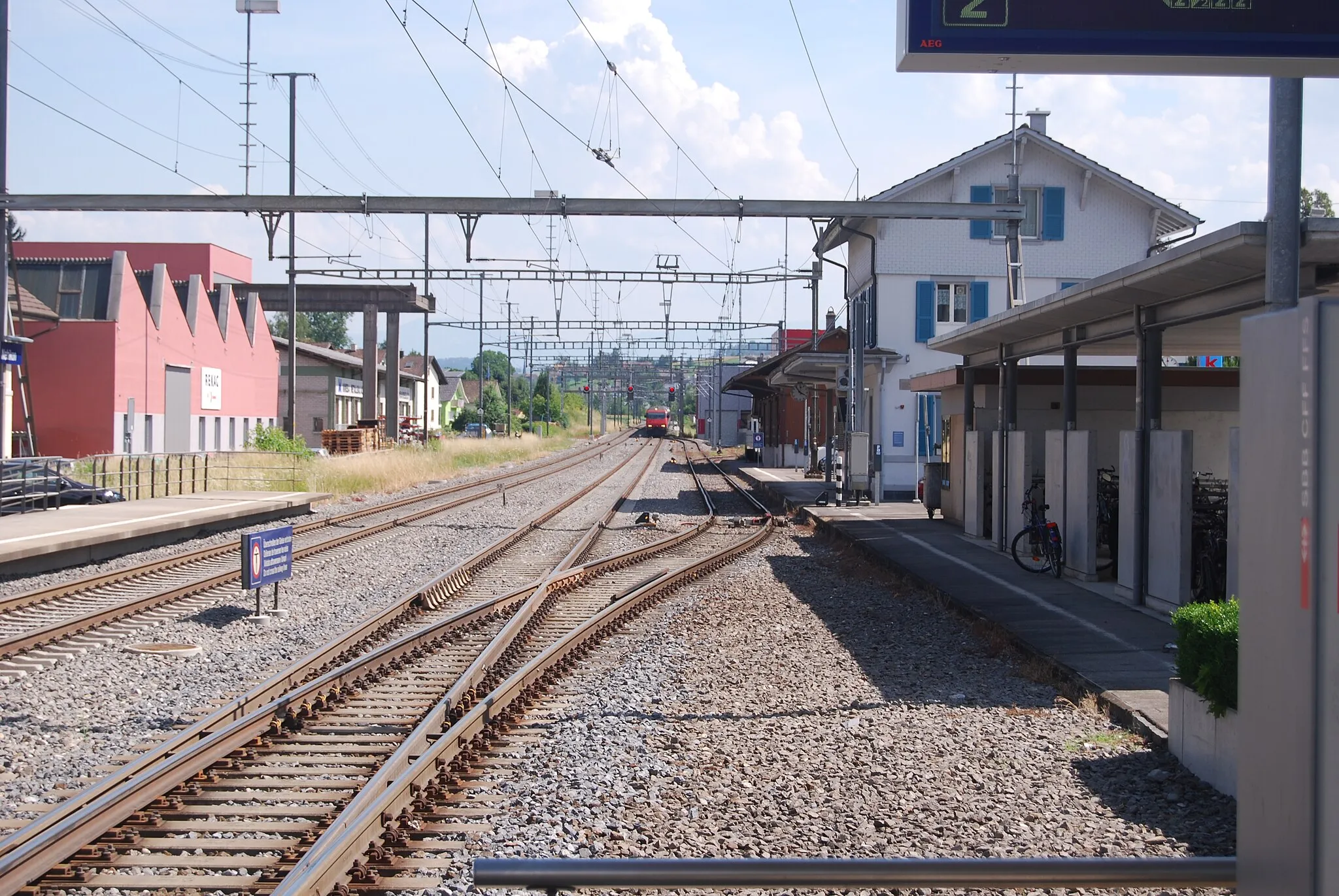 Photo showing: Train station of Nebikon, canton of Luzern, Switzerland