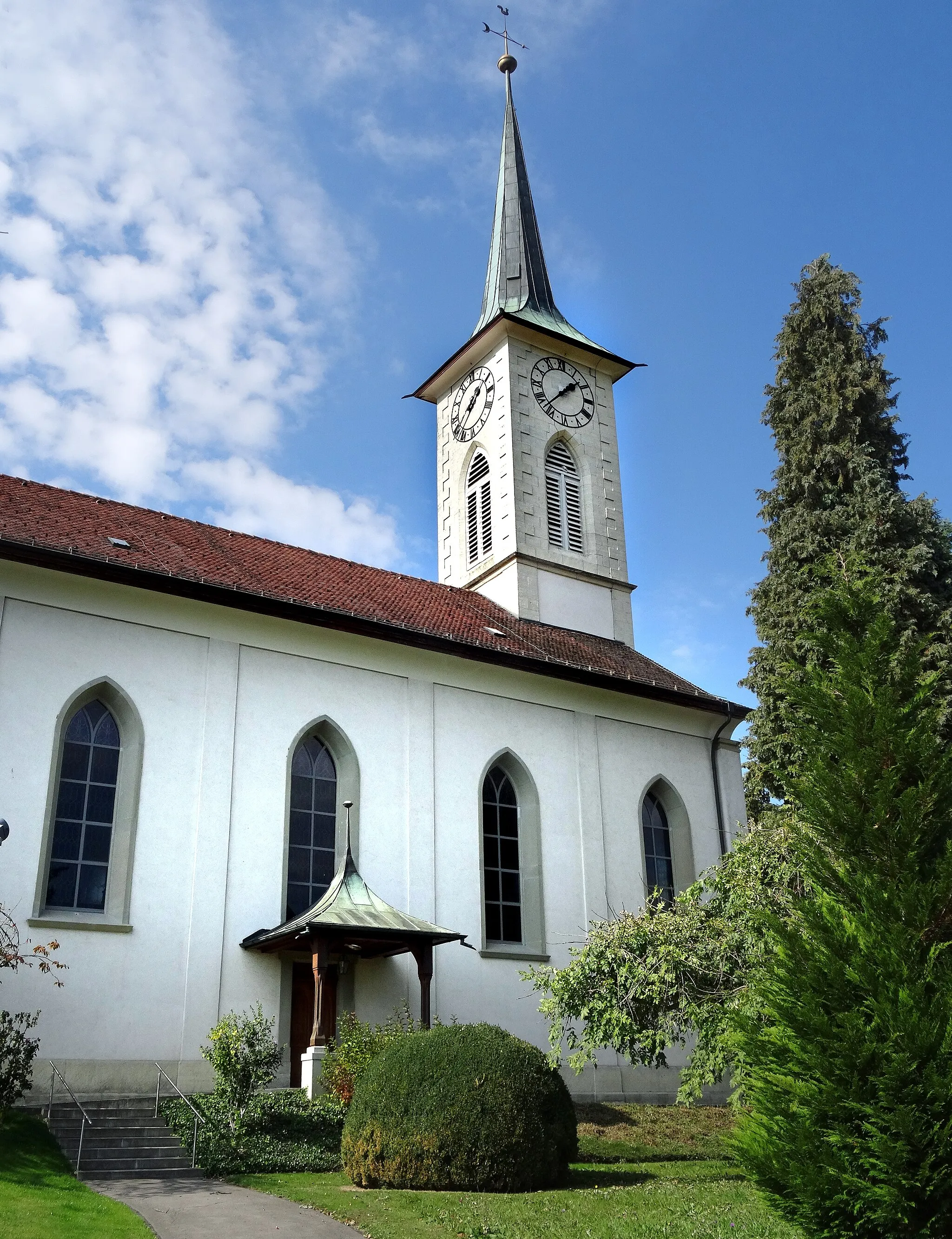 Photo showing: Church in Menziken, Switzerland.