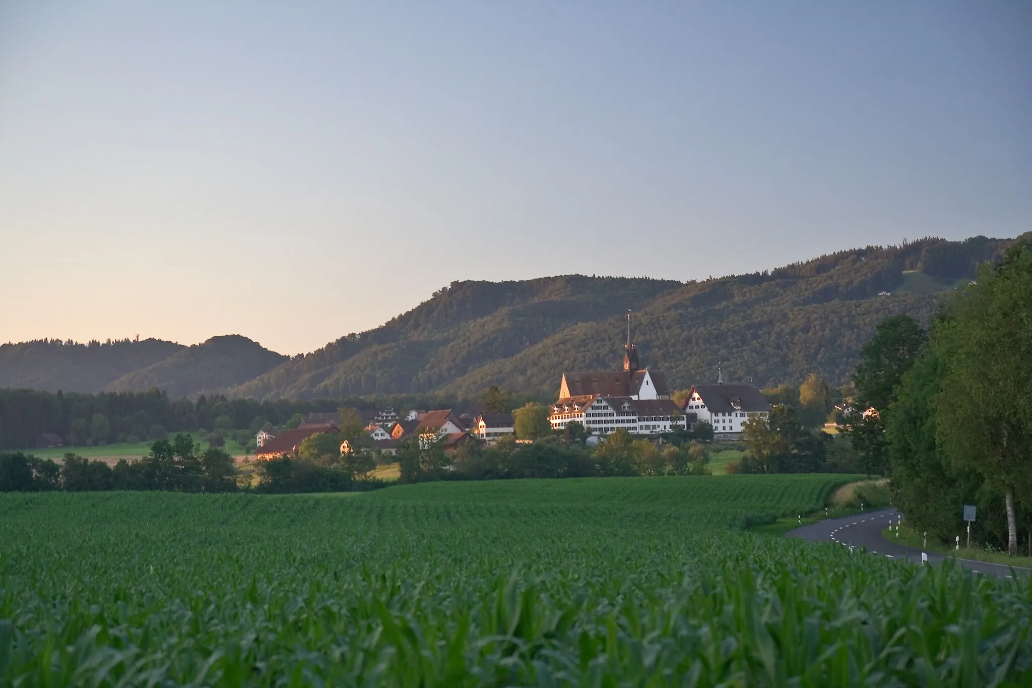 Photo showing: Blick auf das Kloster Kappel, Kappel am Albis