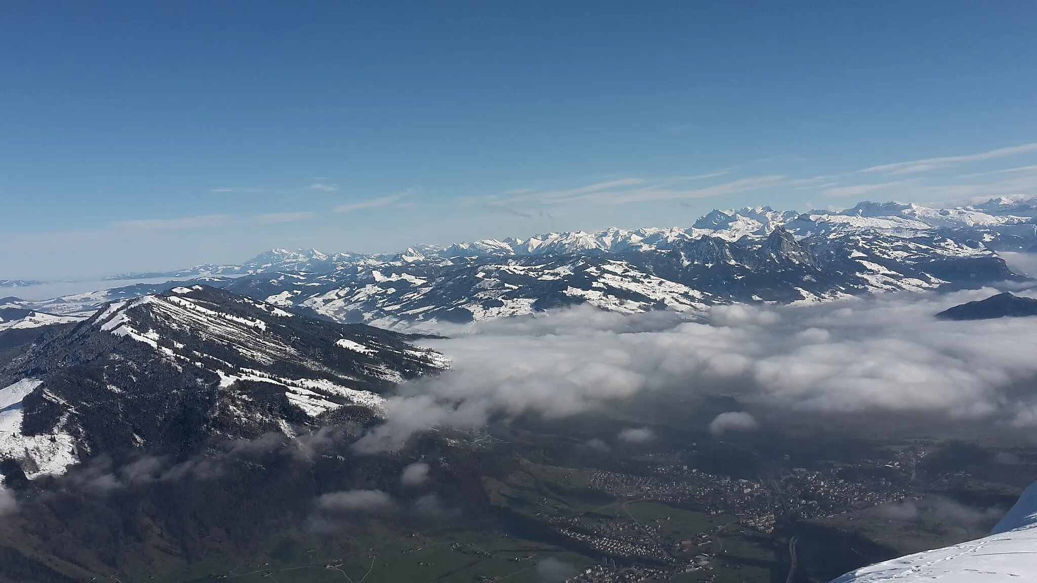 Photo showing: Rossberg and Säntis