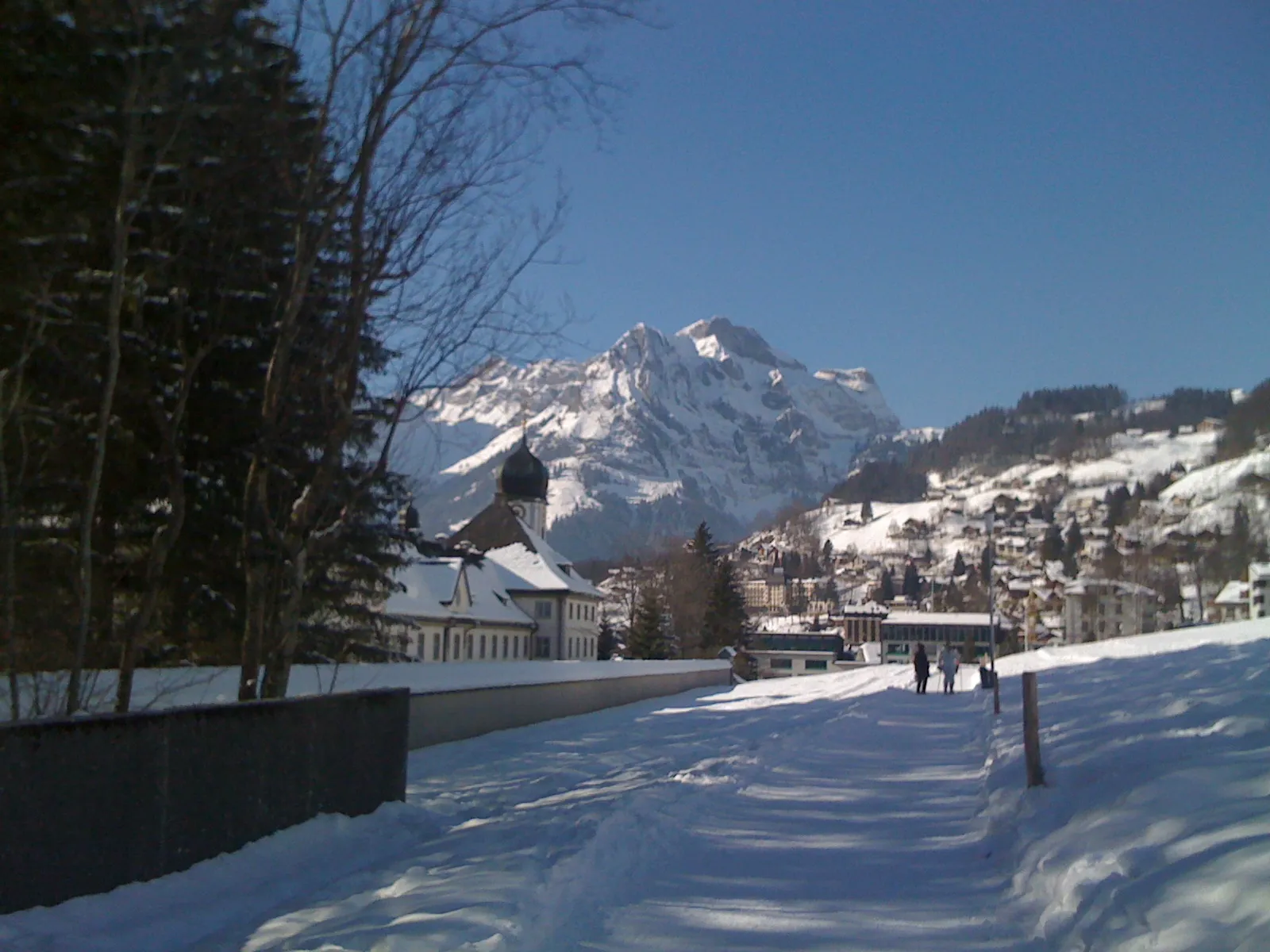 Photo showing: Kloster Engelberg im Winter, Schweiz