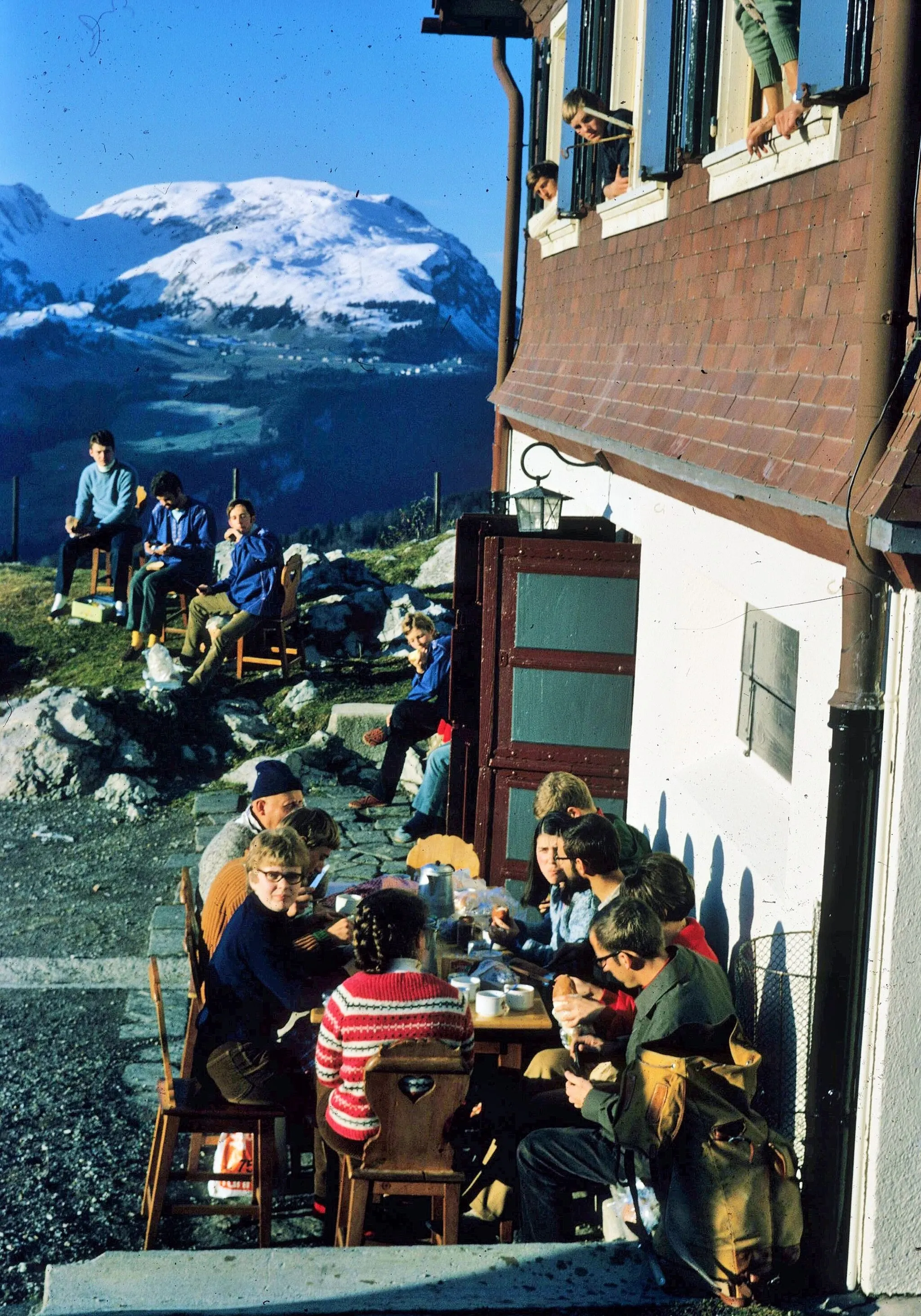 Photo showing: Clubhaus Eseltritt Ibergeregg SZ, Schweiz: JO "Hausräuke" nach Umbau