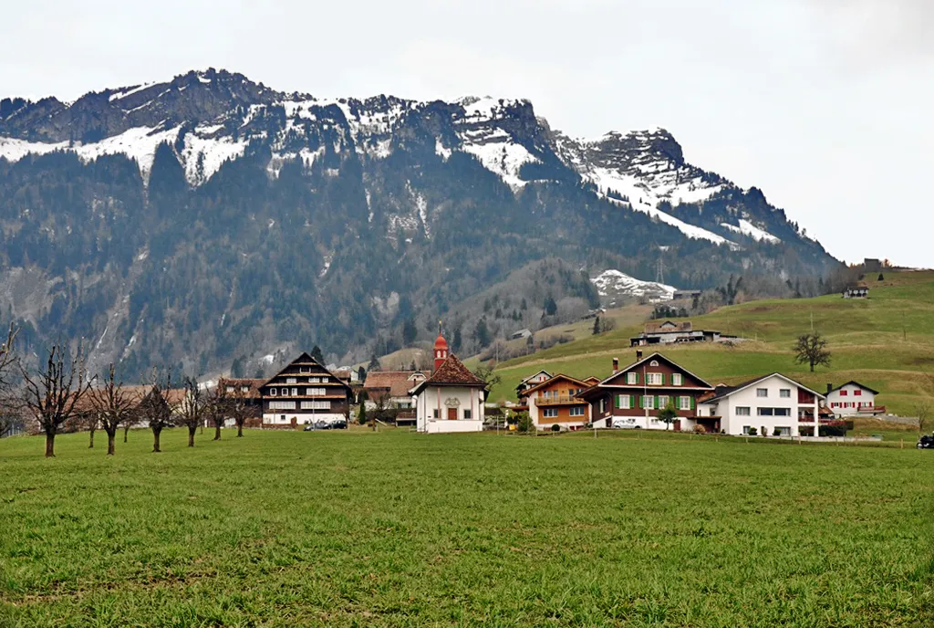 Photo showing: Oberschönenbuch mit Fronalpstock