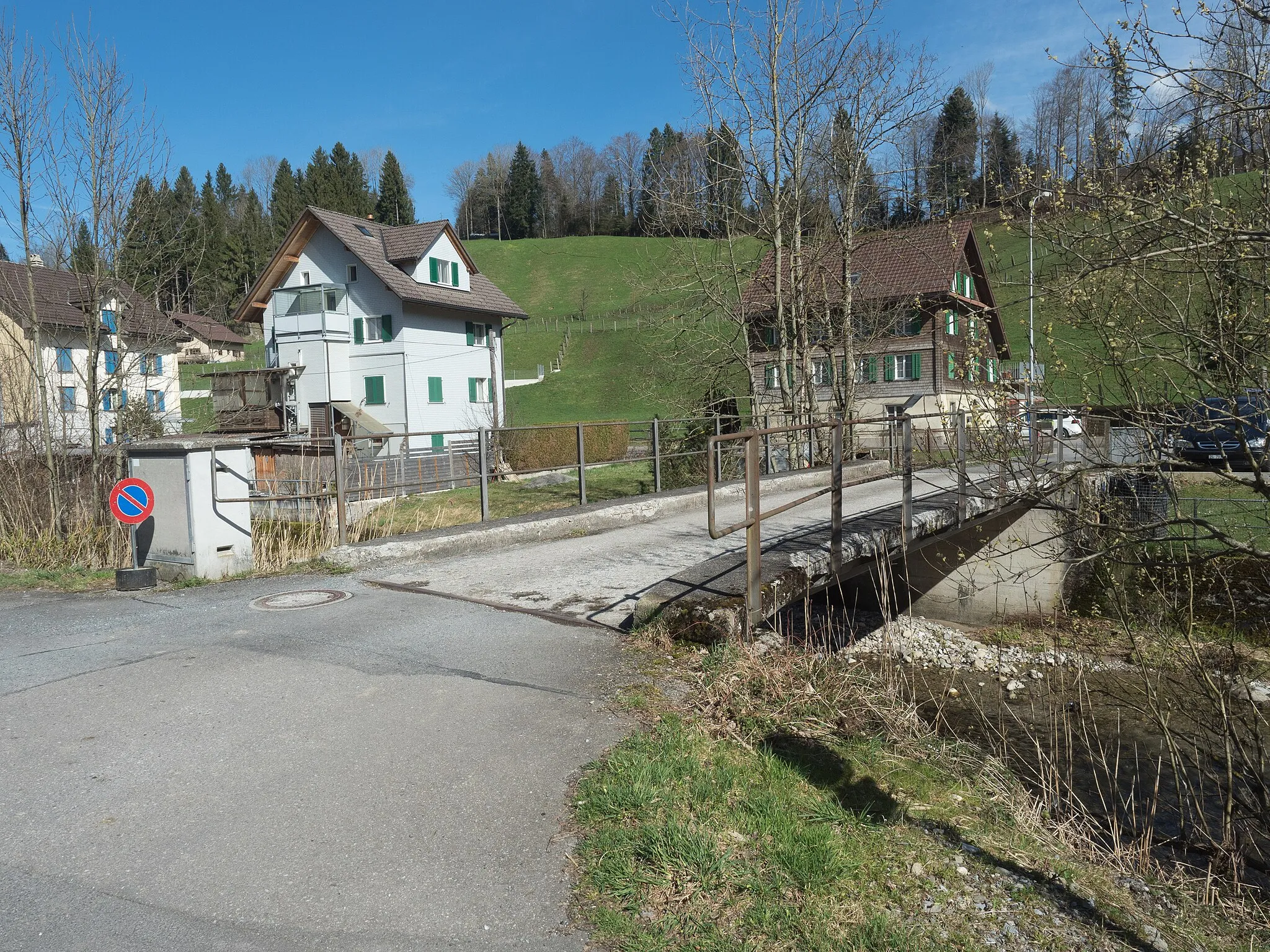 Photo showing: Wysstannegg Road Bridge over the Lorze River, Neuägeri, Canton of Zug, Switzerland