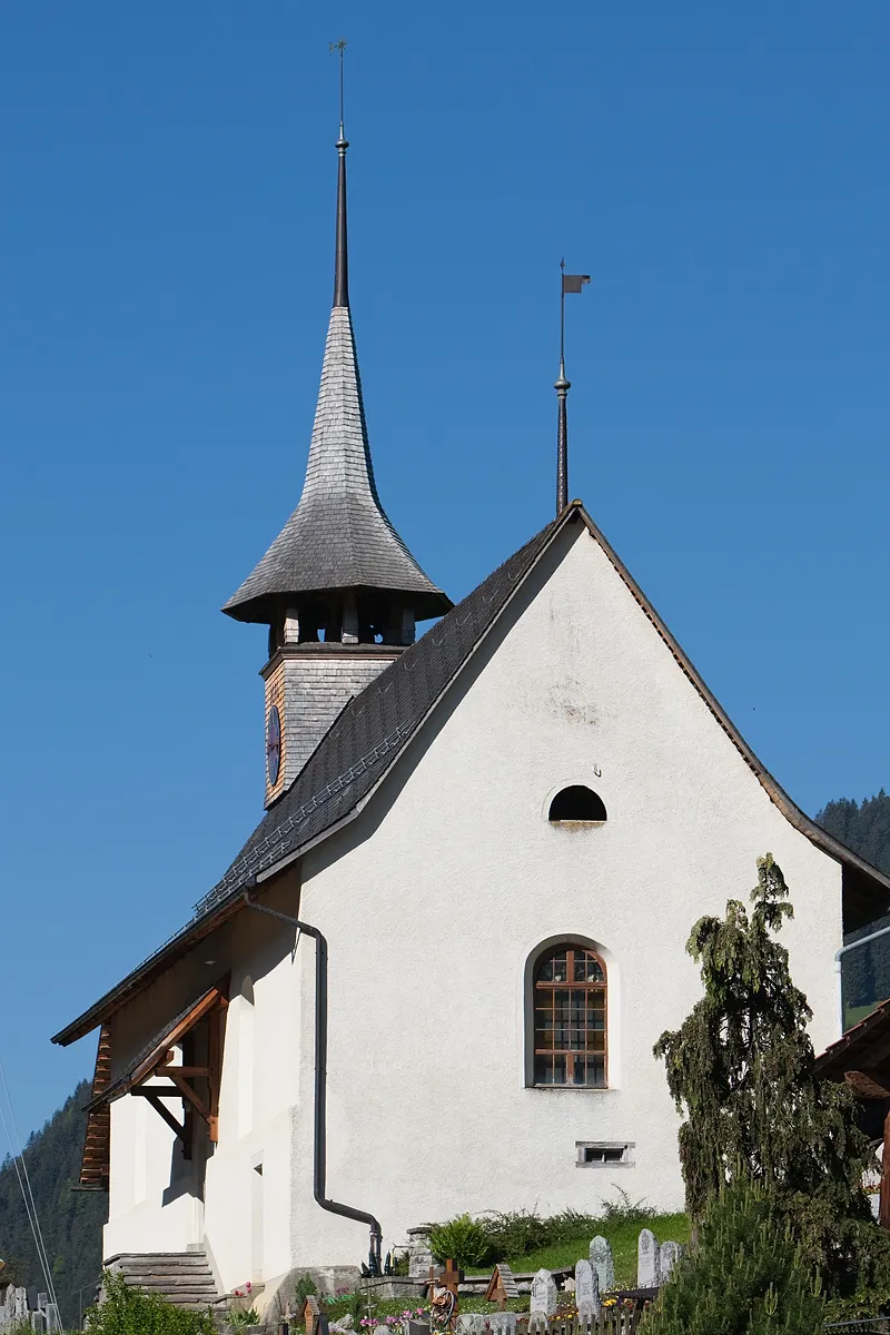 Photo showing: Kirche in Habkern