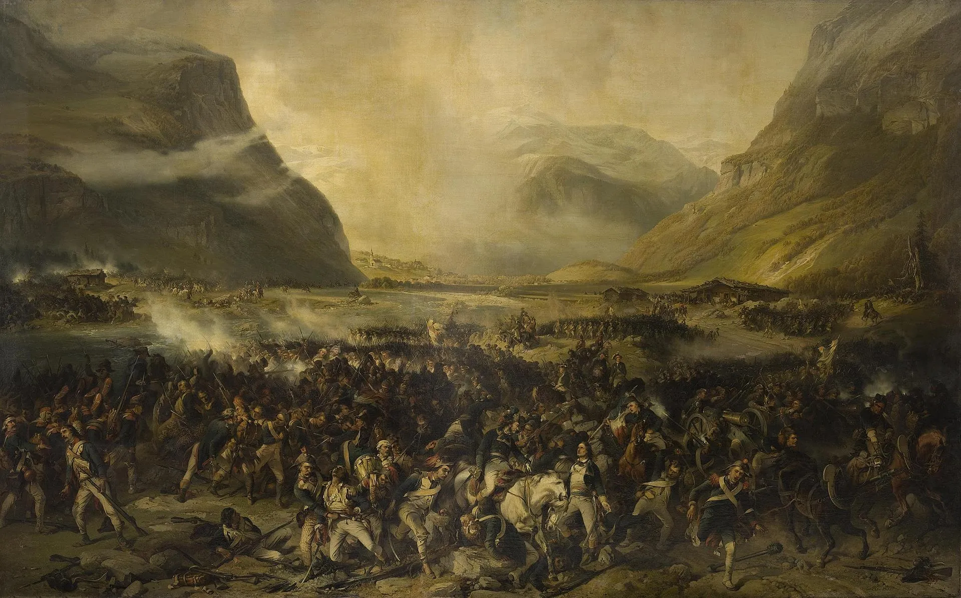 Photo showing: Alexander Yevstafiyevich Kotzebue. Battle of Muottental on 20 September 1799