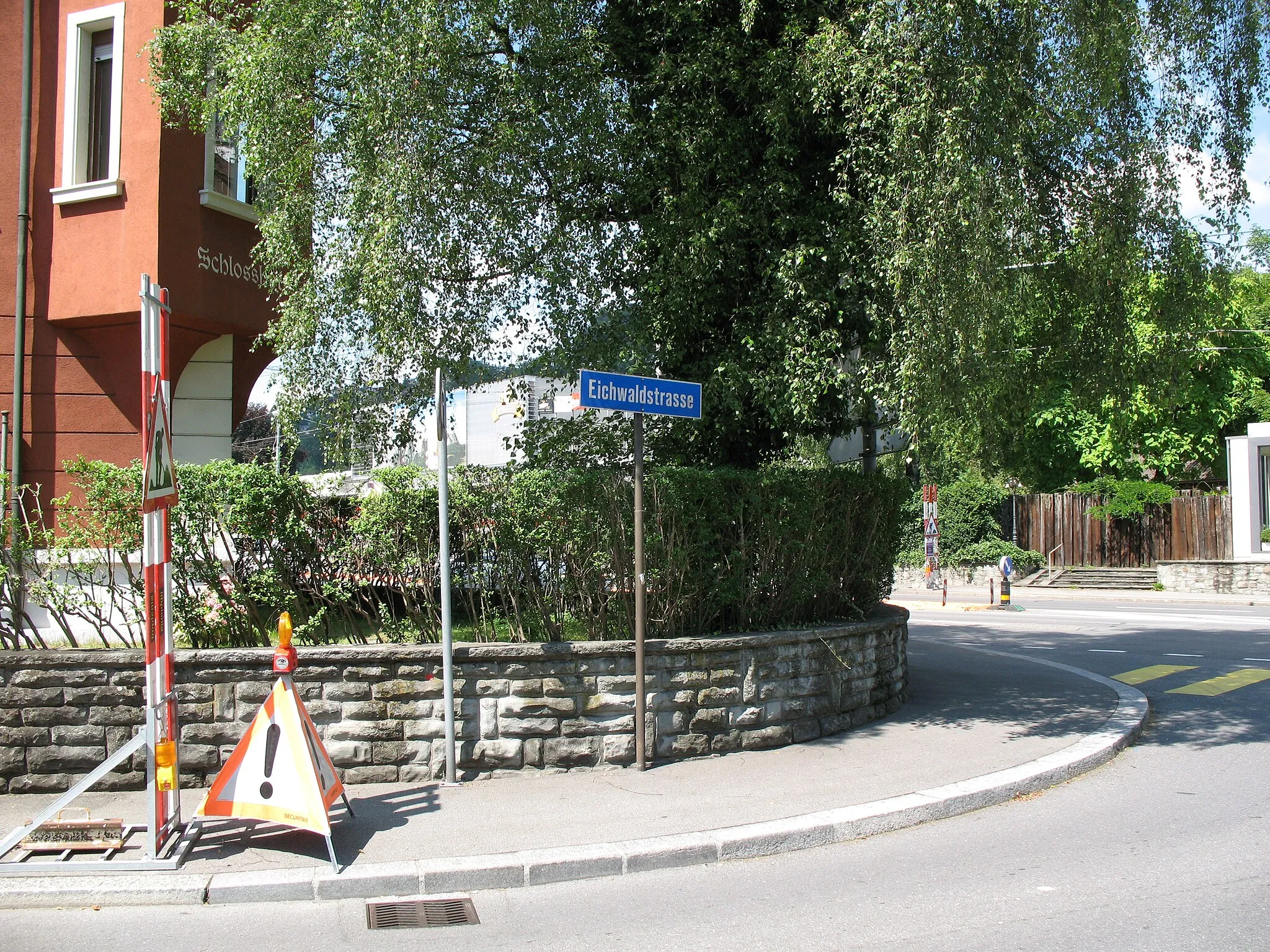 Photo showing: Eichwald Street at Upper Ground Street, Luzern, Switzerland