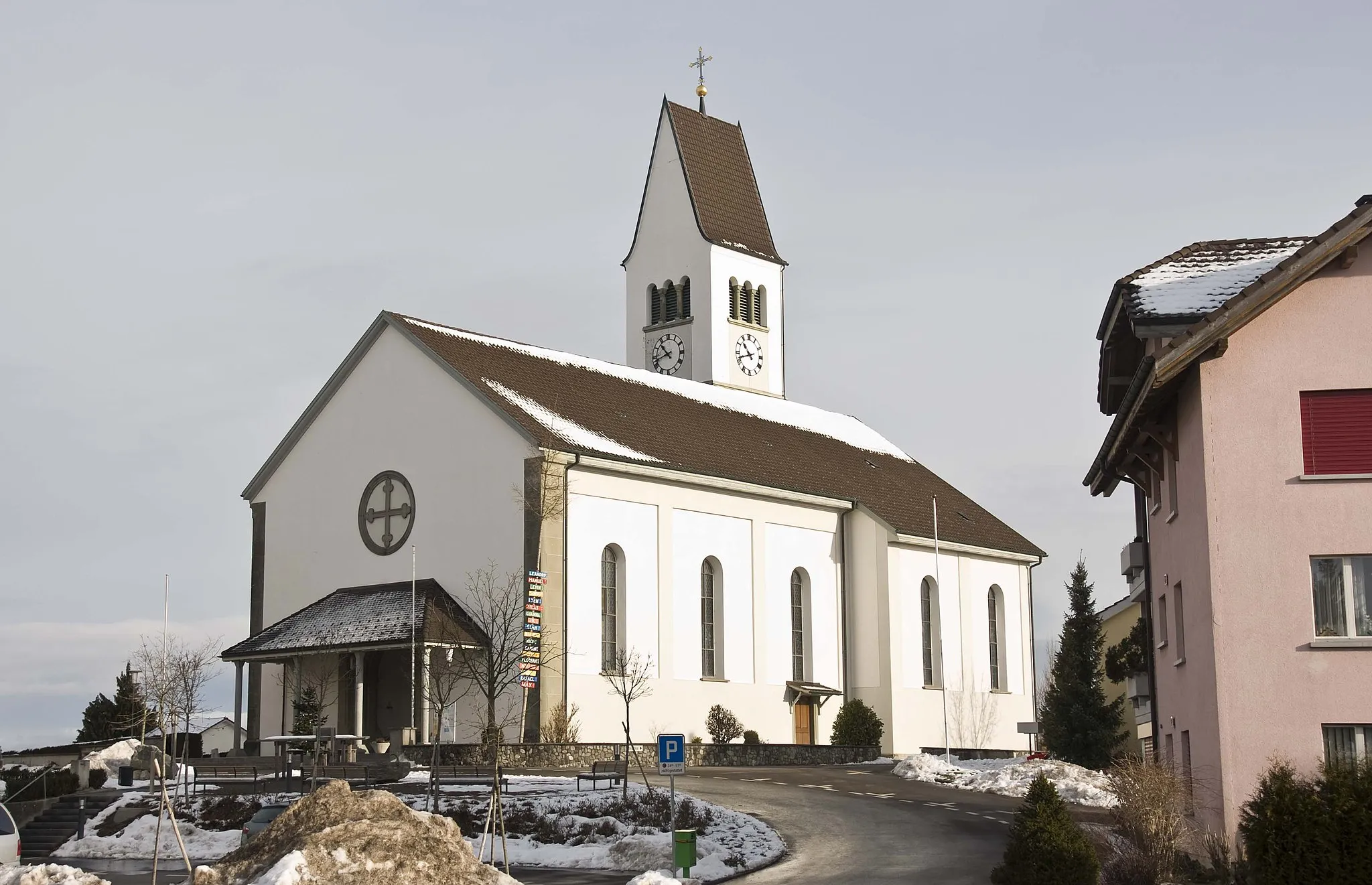 Photo showing: Church in Römerswil