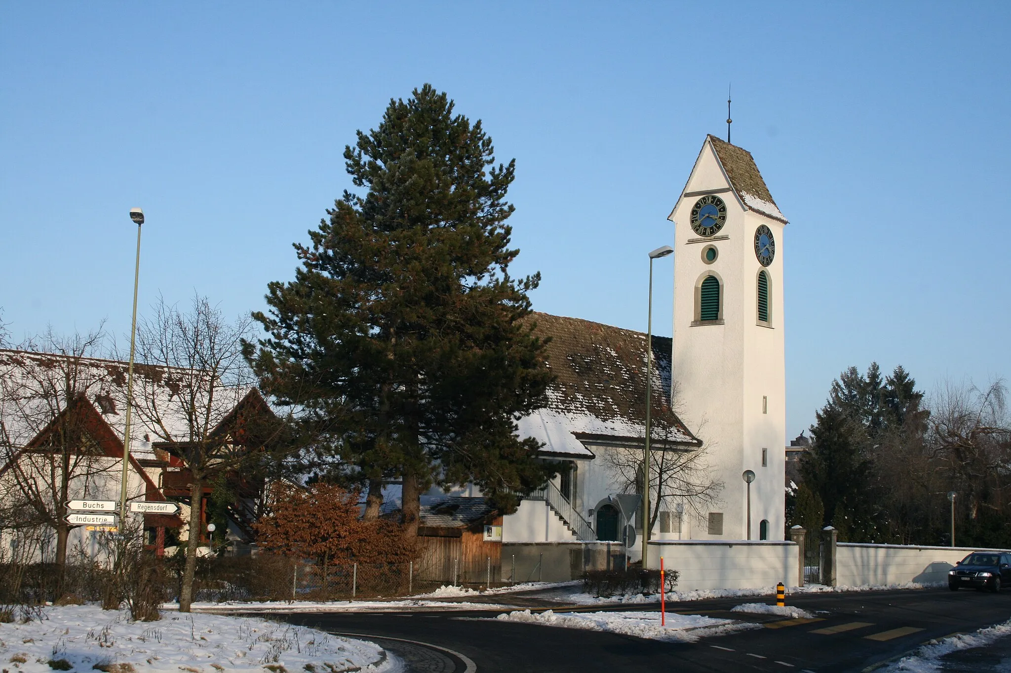 Photo showing: Ref. church of Dällikon ZH, Switzerland