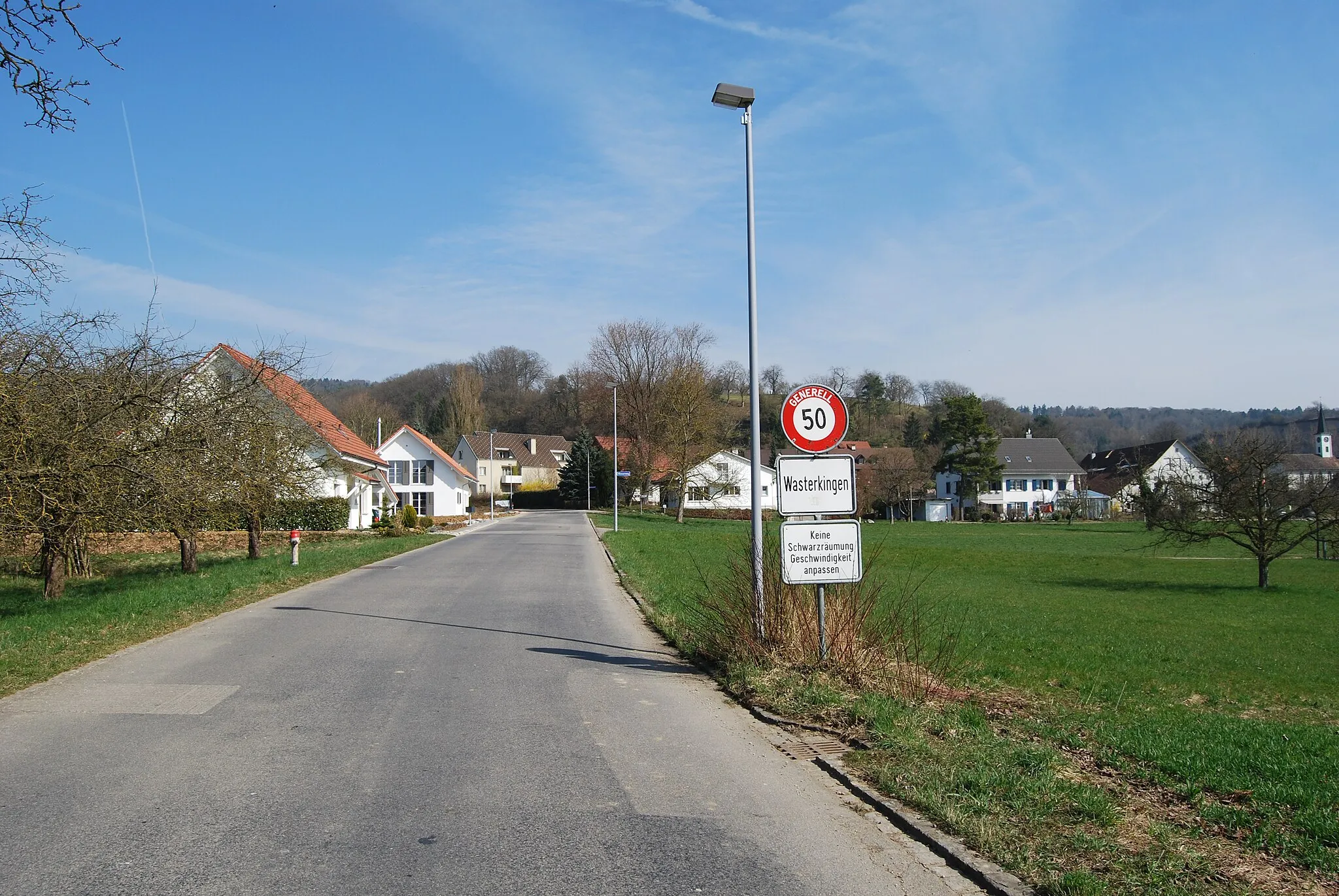 Photo showing: Village entry of Wasterkingen, canton of Zürich, Switzerland