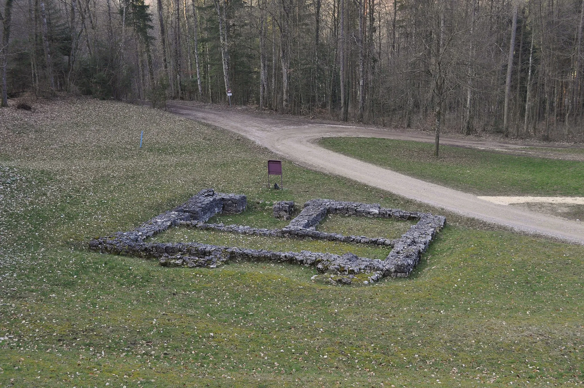 Photo showing: Ruine Sünikon - Sicht aus Südosten