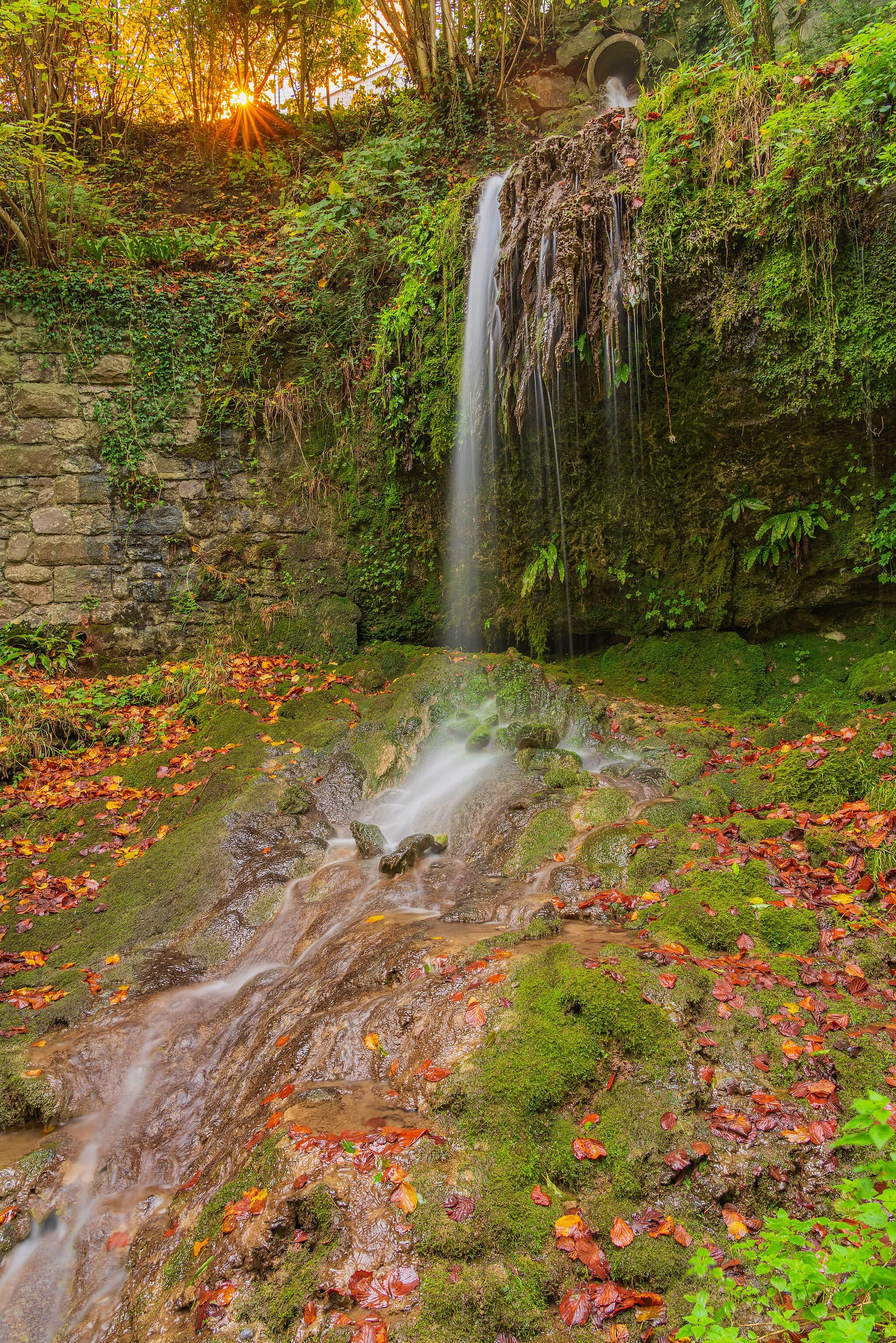 Photo showing: Agroscopebach-Wasserfall, auch Schlossbach-Wasserfall