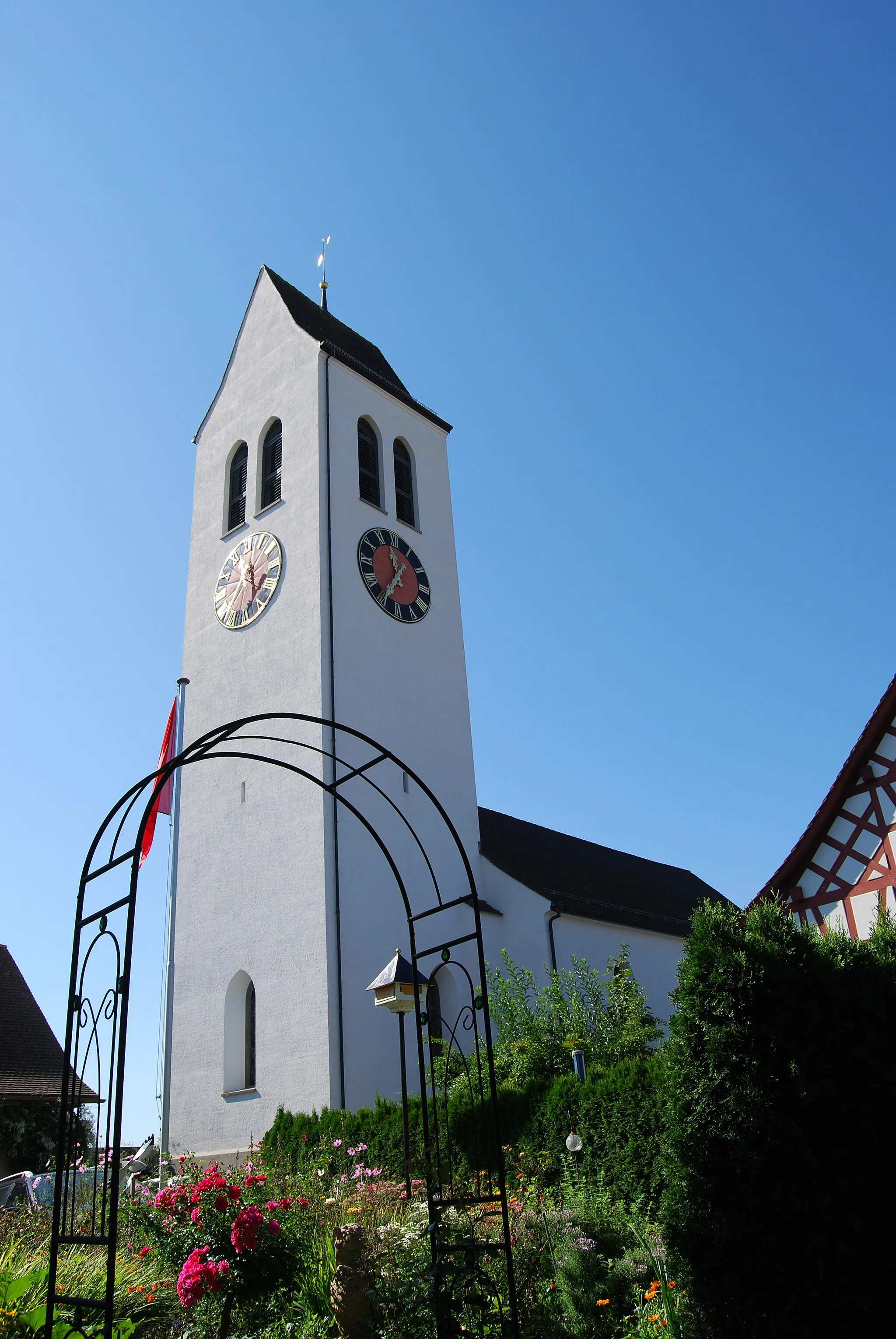 Photo showing: Church of Ossingen, canton of Zürich, Switzerland