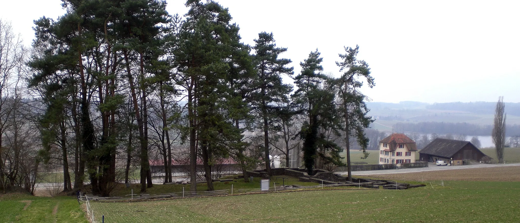 Photo showing: Römische Villa Stutheien, Thurgau. Gesamtansicht