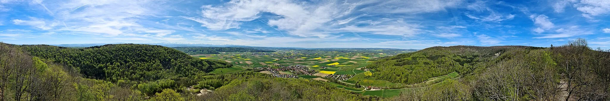 Photo showing: 360° Panorama vom Siblinger Randenturm "Chläggiblick"