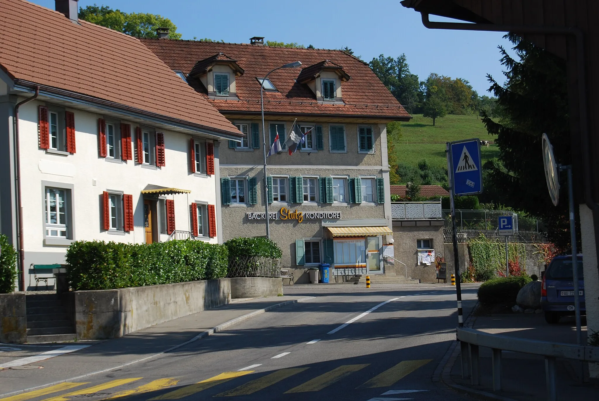 Photo showing: Bakery Stutz at Unterlunkhofen, canton of Aargau, Switzerland