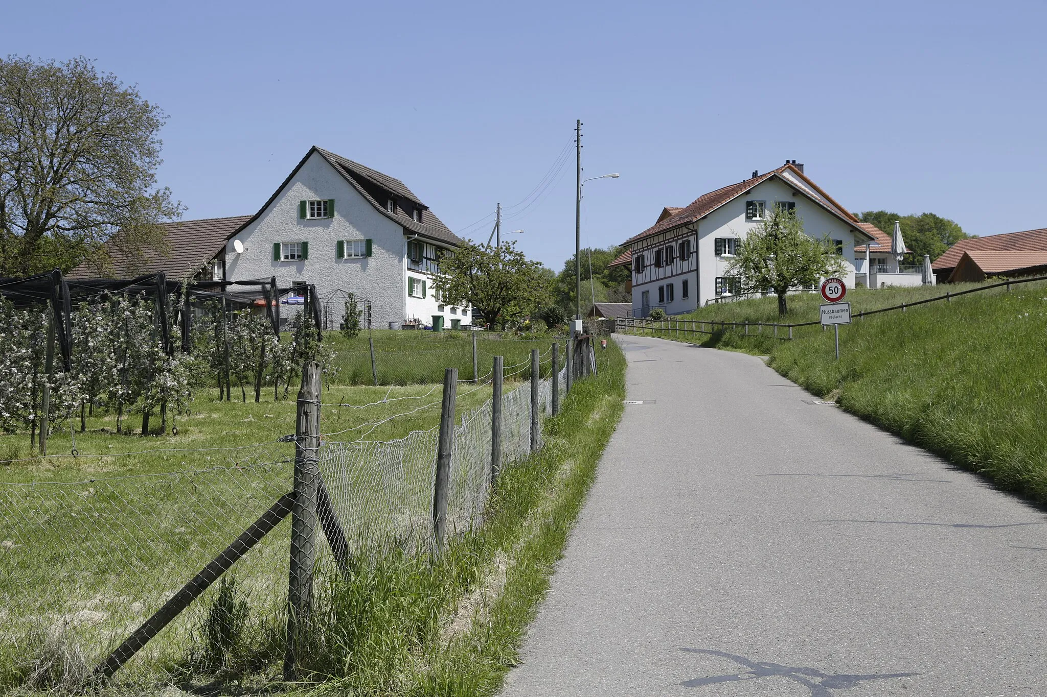 Photo showing: Der Ort Nussbaumen liegt am Westhang des Dättenberg und gehört zur Gemeinde Bülach