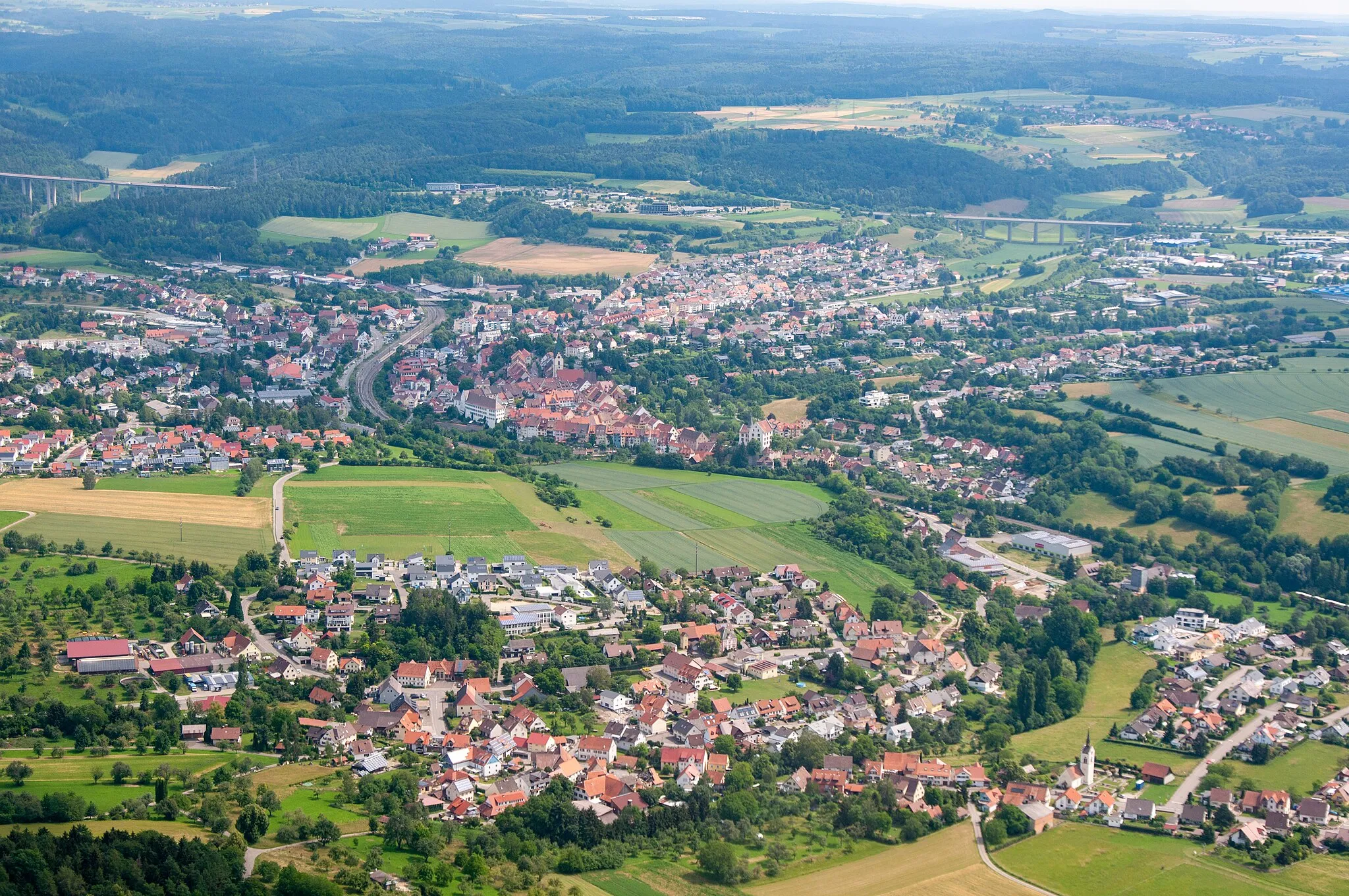 Photo showing: Aerial view of Engen