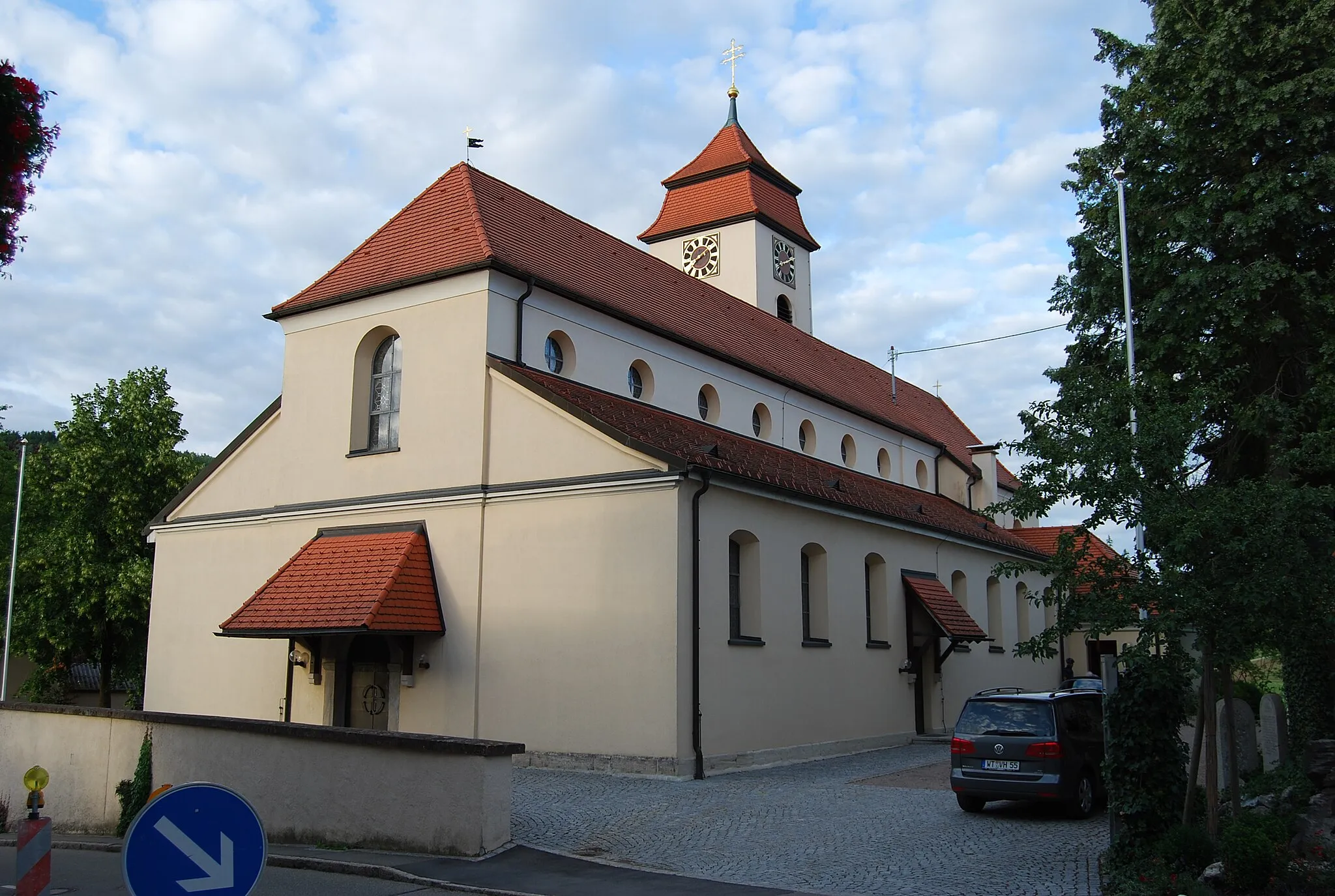 Photo showing: Kirche in Birndorf (um 1100 im romanischen Stil erbaut)