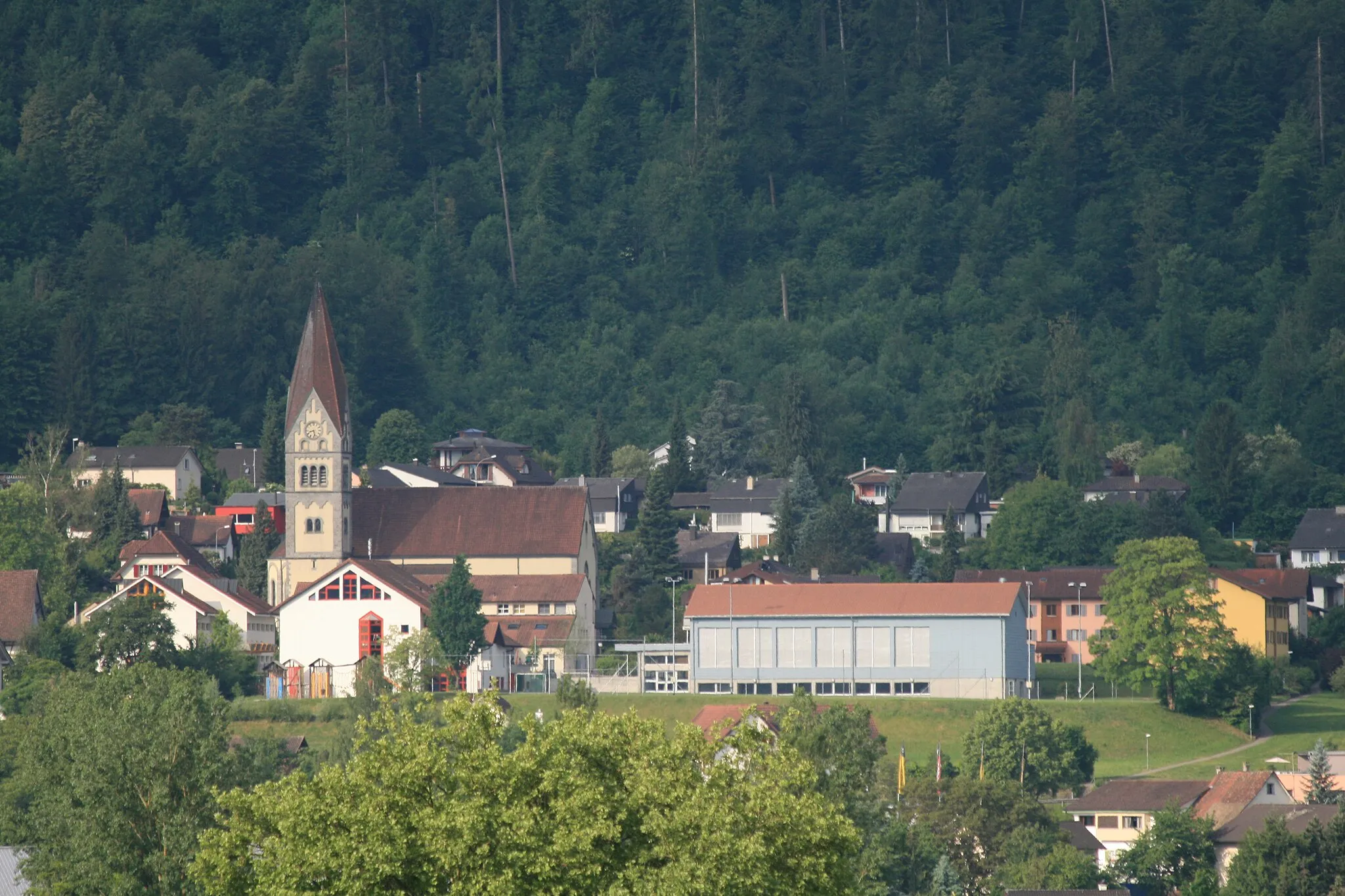 Photo showing: Blick von Mellingen auf Wohlenschwil