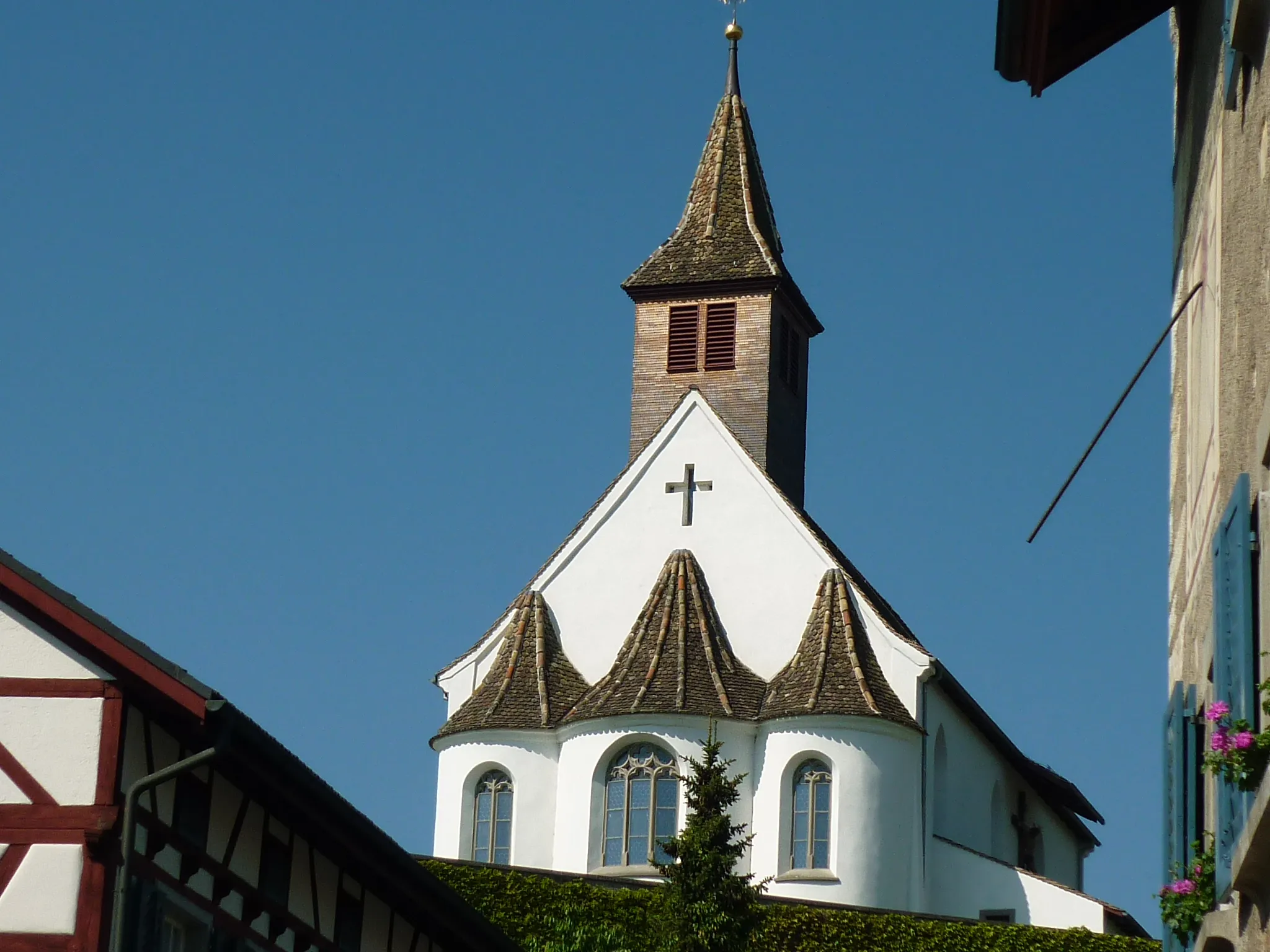 Photo showing: Church, Rheinau ZH, Switzerland