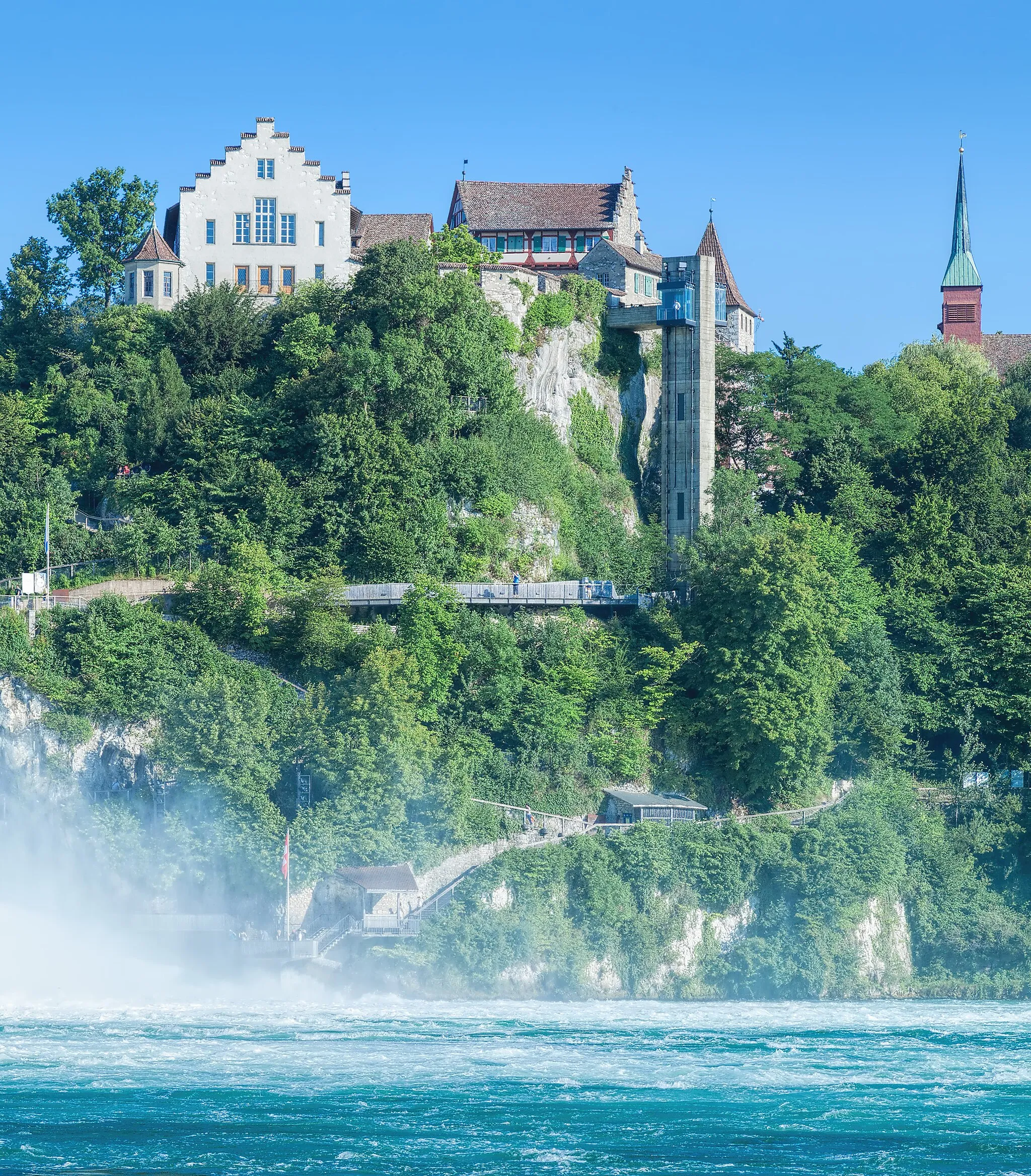 Photo showing: Castle Laufen in Switzerland, near the Rhine Falls. Picture taken on 16 July, 2014.