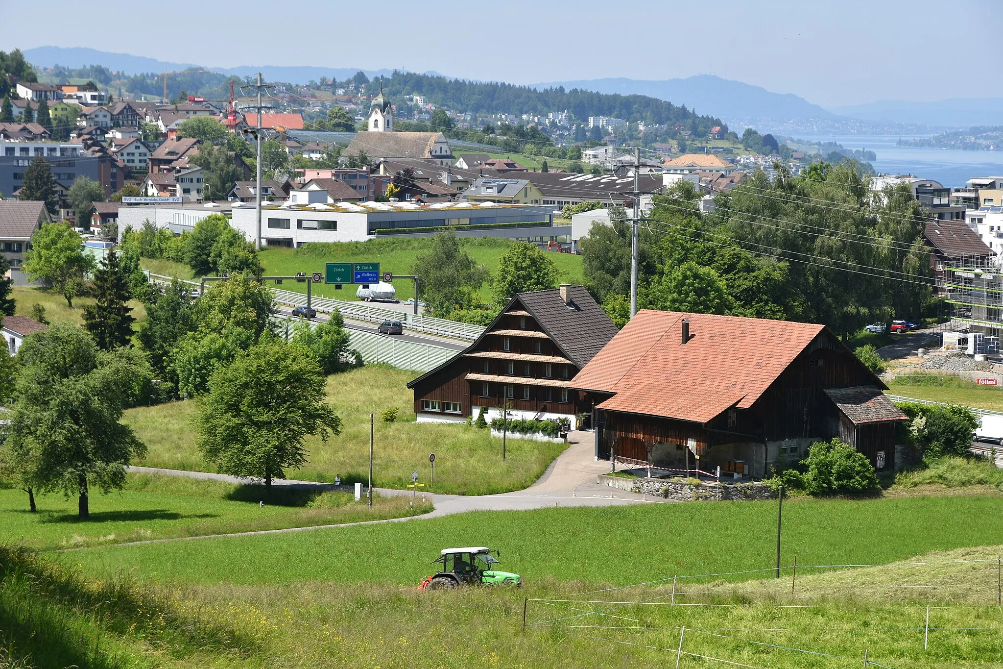 Photo showing: Zürichsee at Wollerau (Switzerland)