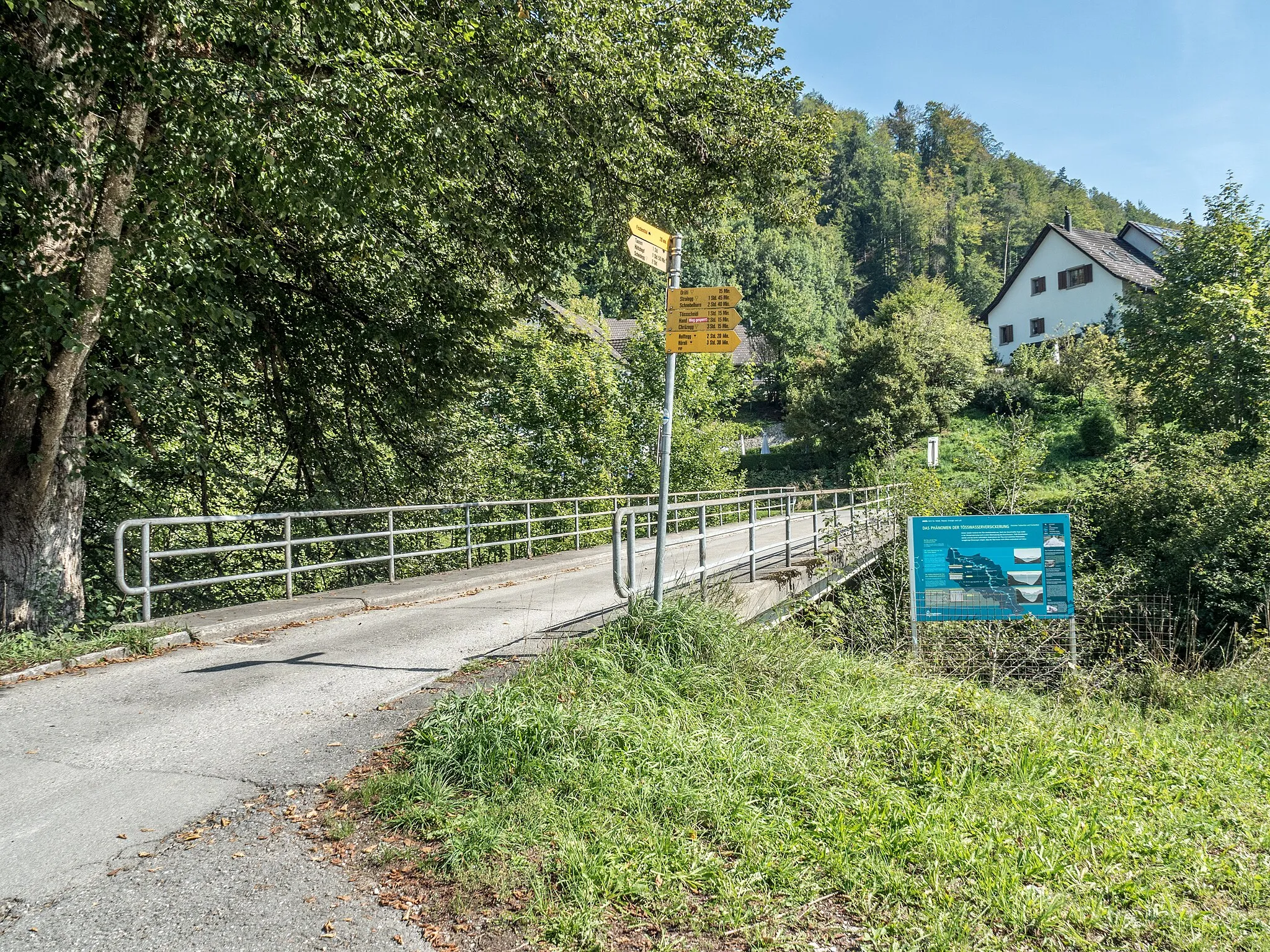 Photo showing: Schwarzengrundstrasse Road Bridge over the Töss River, Fischenthal, Canton of Zurich, Switzerland