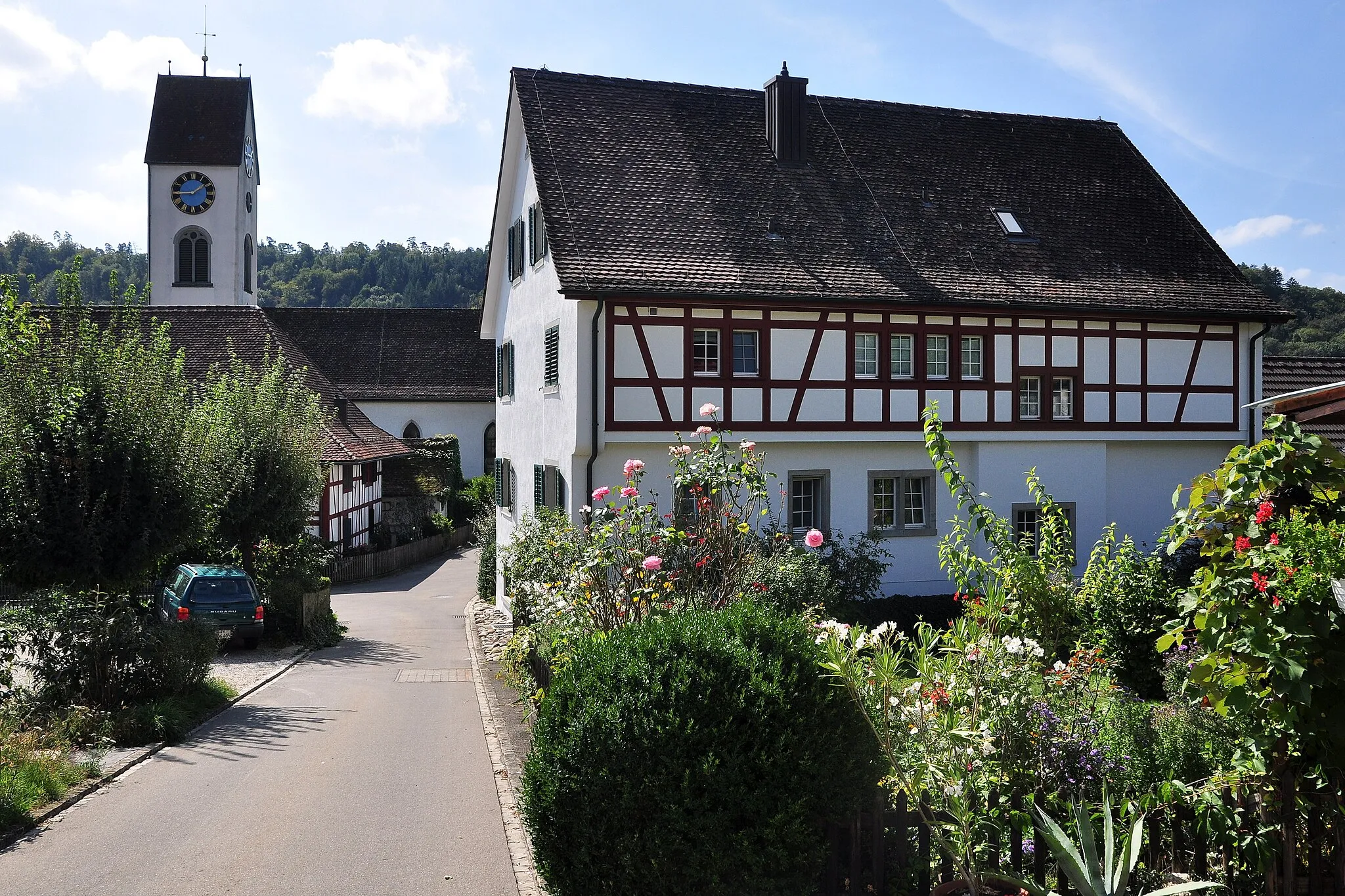 Photo showing: Gottfried-Keller-Strasse in Glattfelden (Switzerland)