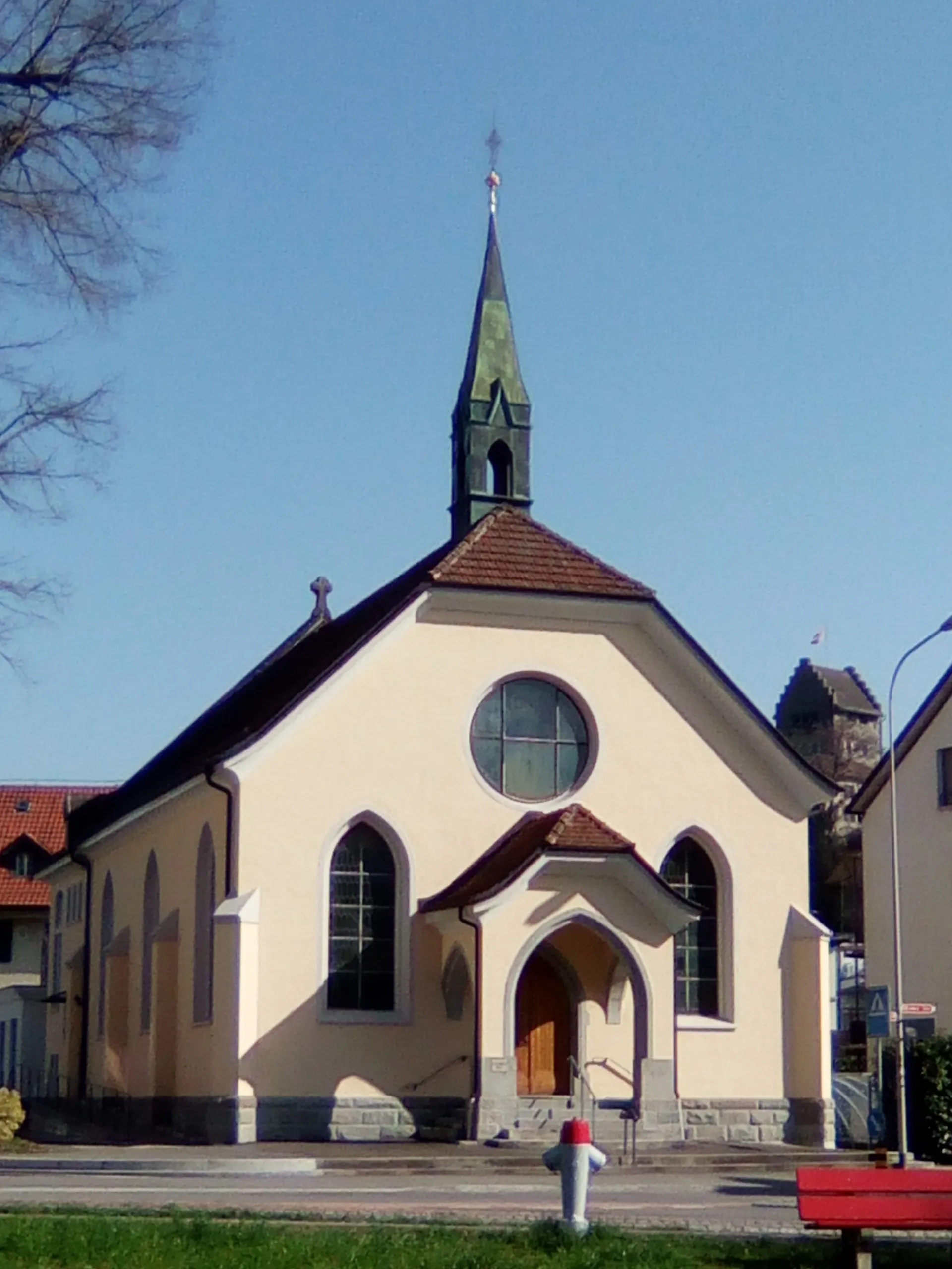 Photo showing: Freie Kirche Uster, errichtet 1904.