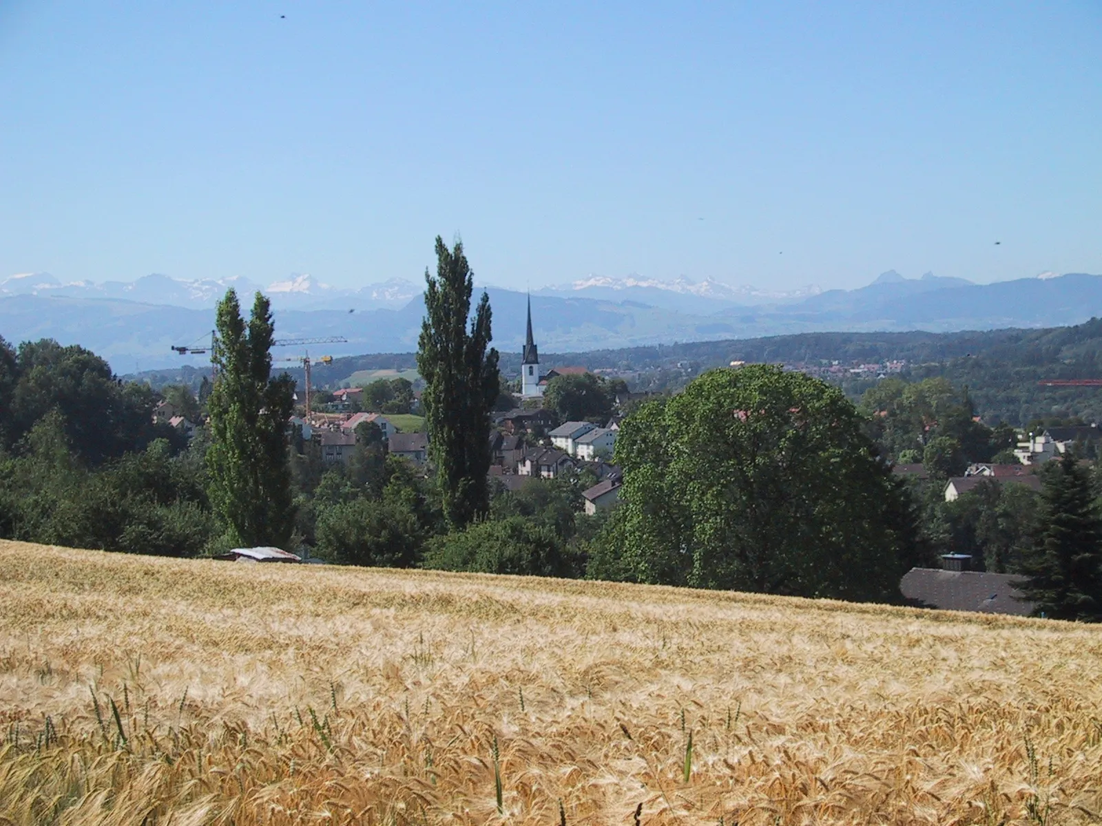 Photo showing: Blick auf das zürcherische Gossau ZH