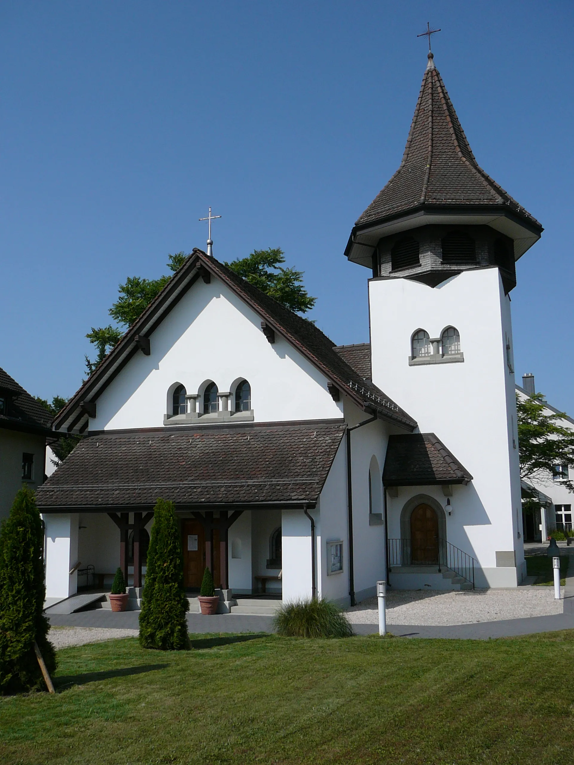 Photo showing: Römisch-katholische Kirche St. Christophorus, Niederhasli