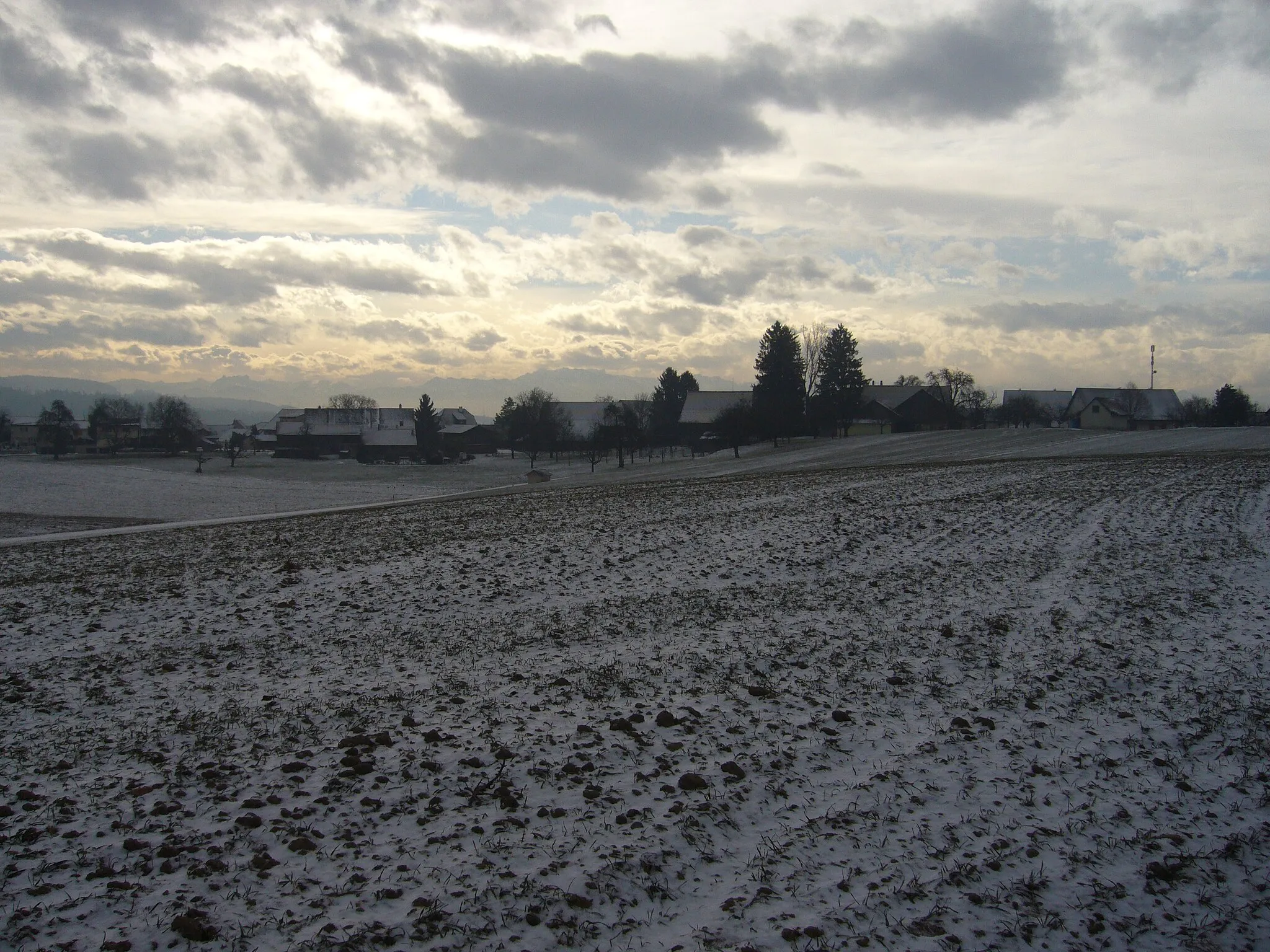 Photo showing: Winterlicher Blick auf Winterberg von Norden.