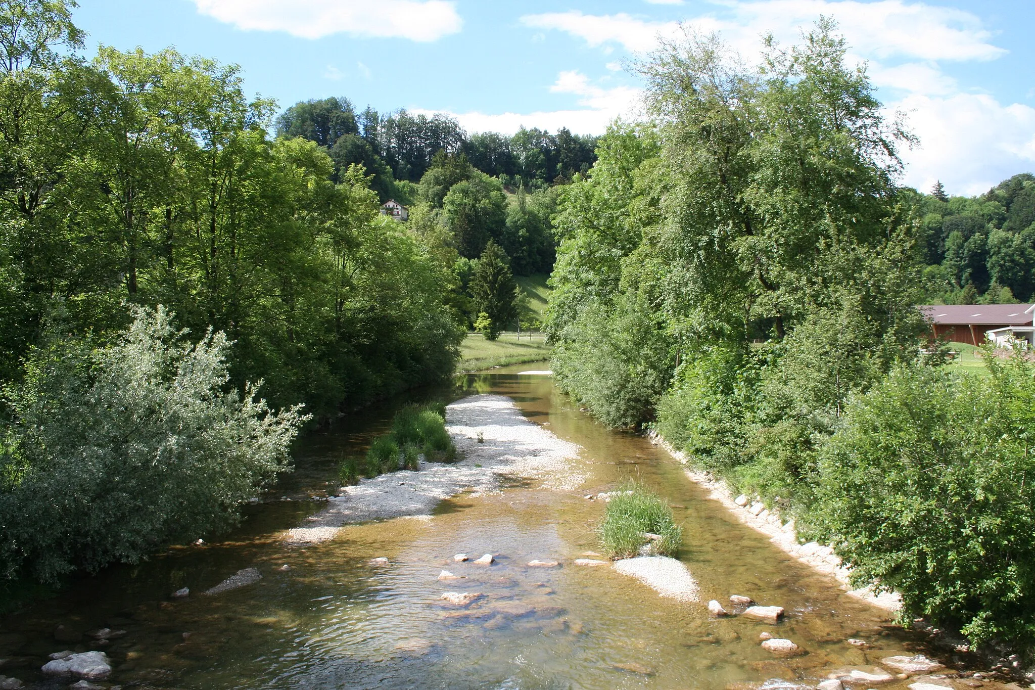 Photo showing: de:Töss (Fluss) bei Bauma