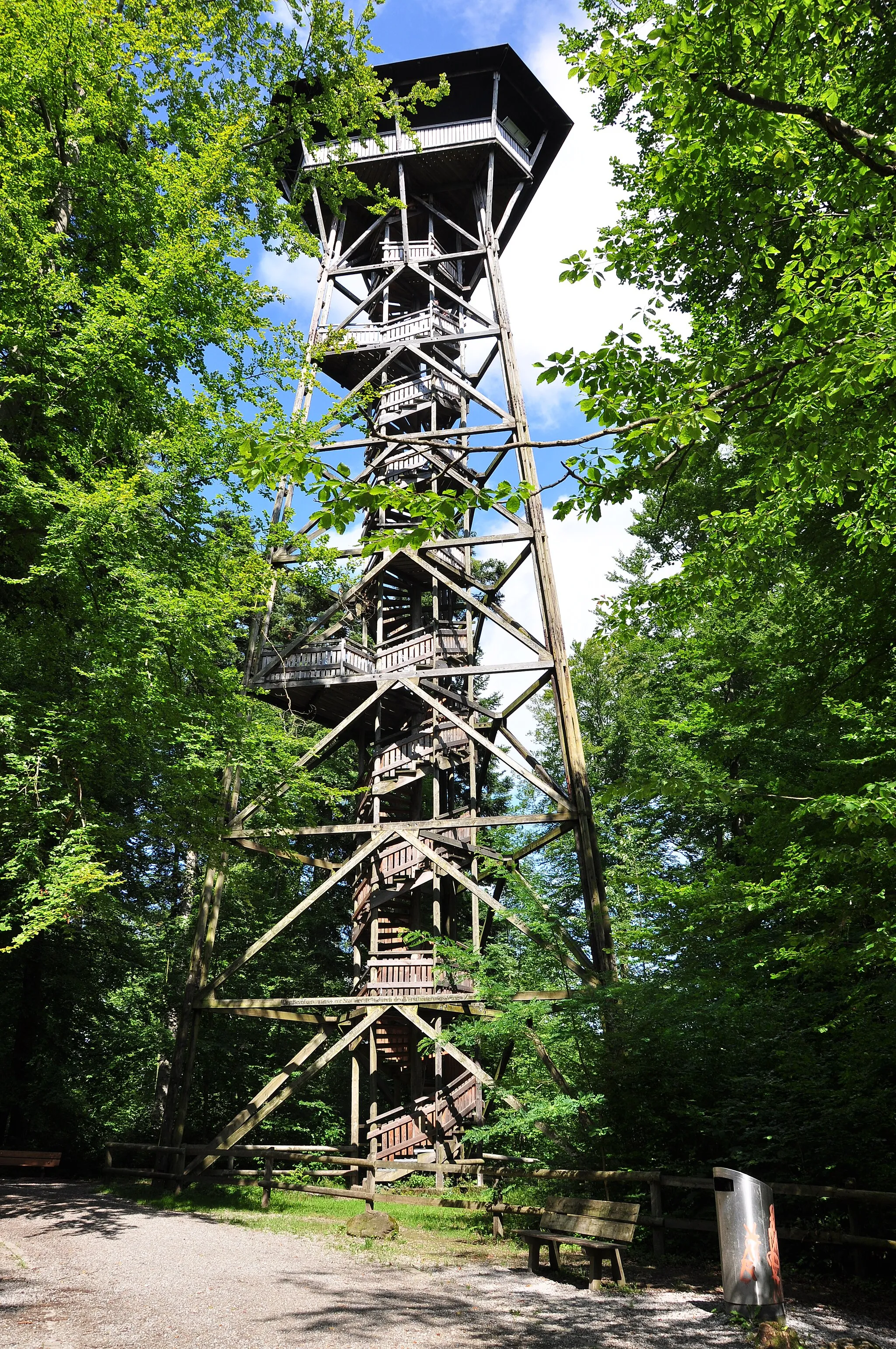Photo showing: Loorenkopf tower on Adlisberg in Zürich-Witikon (Switzerland)