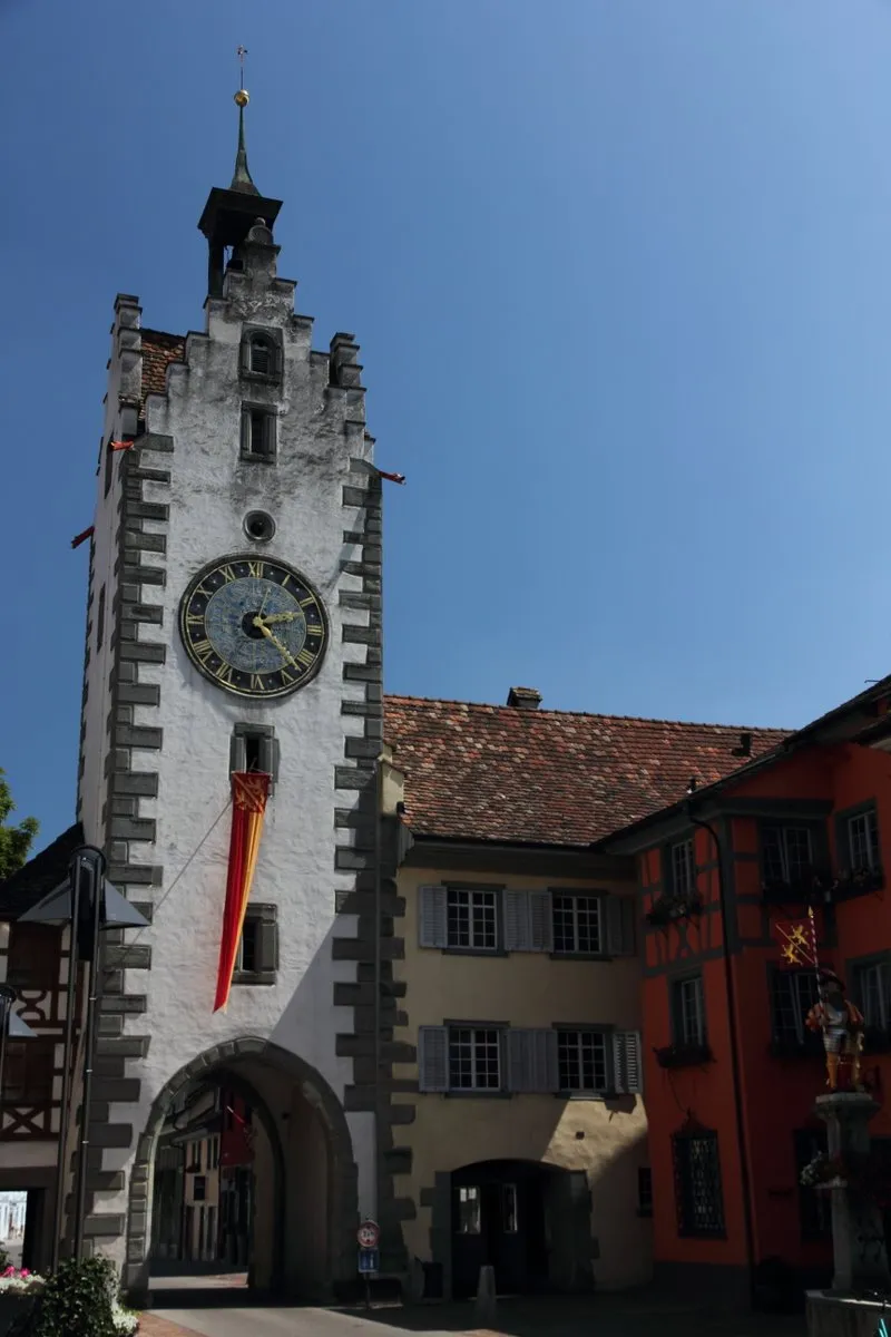 Photo showing: The Tower of the Seal (Siegelturm) in the city of Diessenhofen
